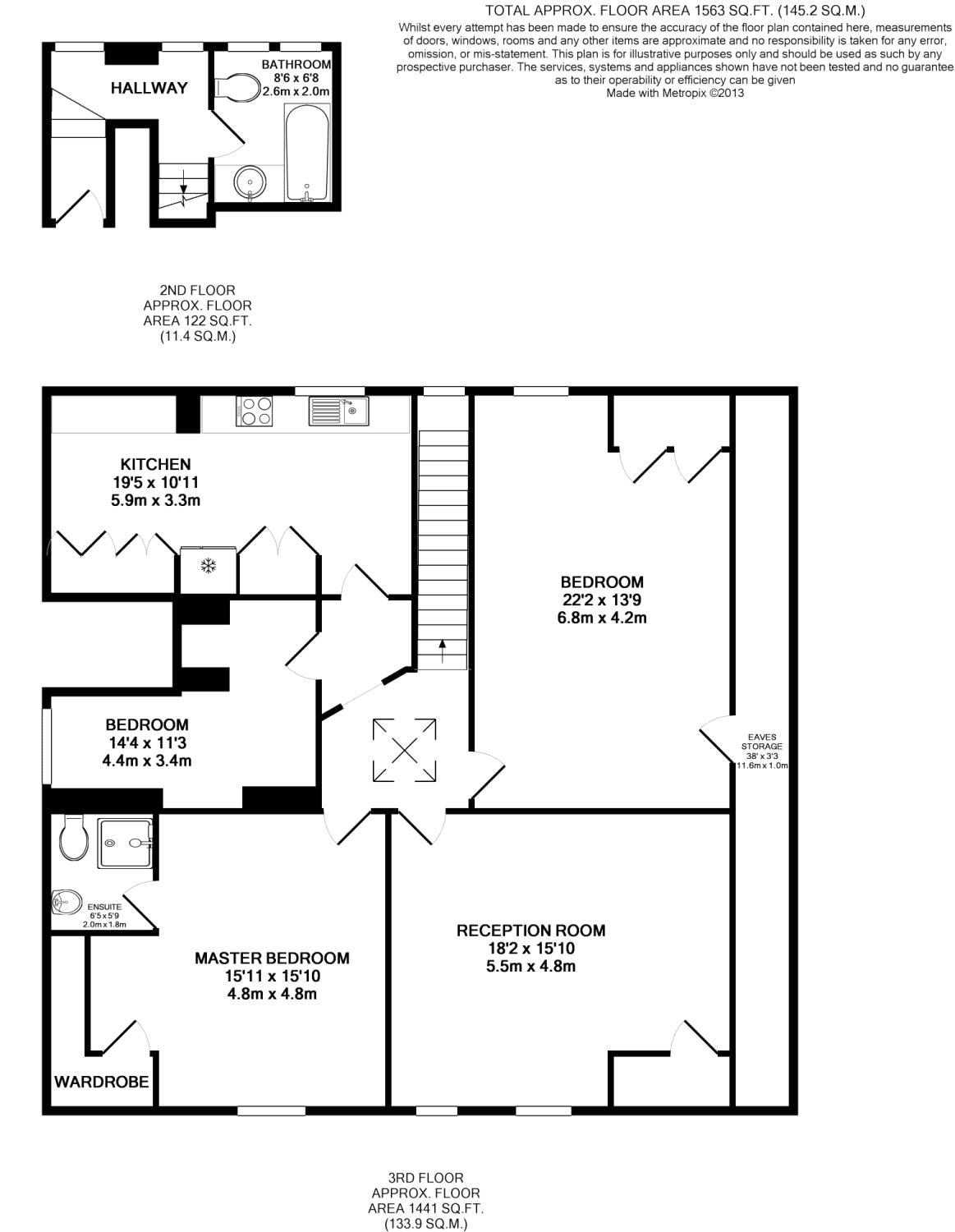 3 Bedrooms Flat to rent in The Drive, Hove, East Sussex BN3