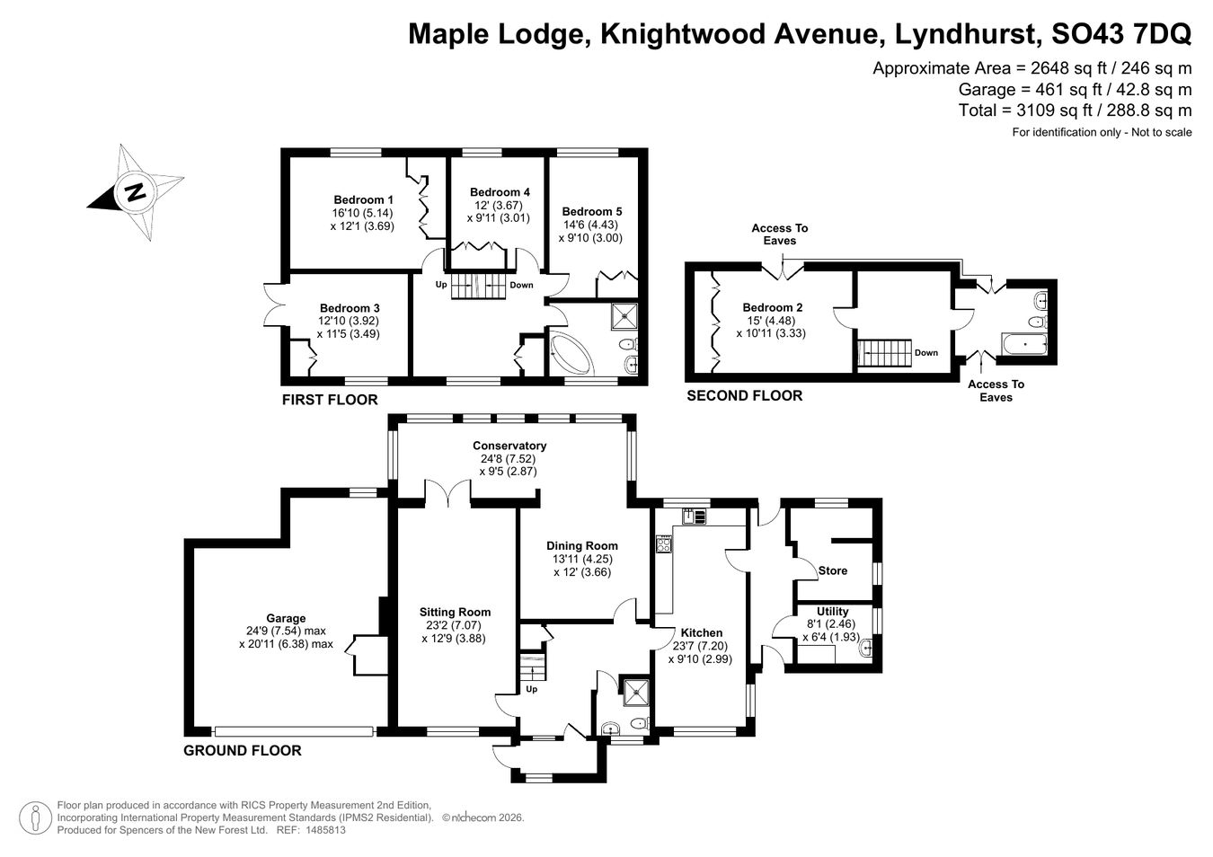 Maple Lodge, Knightwood Avenue, Lyndhurst floorplan