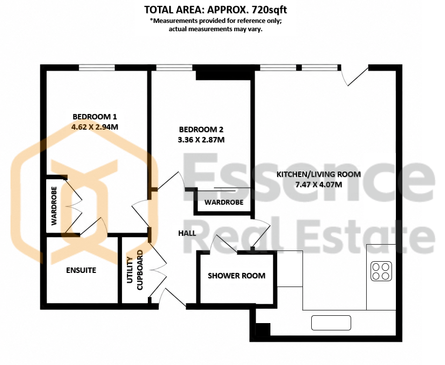 36 Washington Apartment, Lexington Gardens, Birmingham floorplan