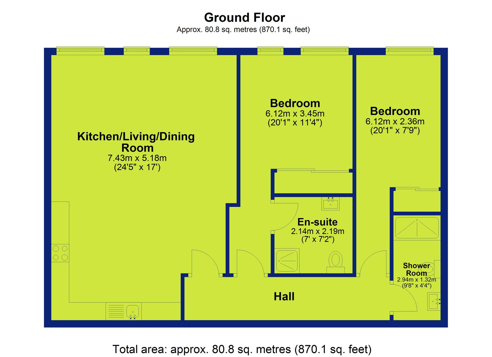 3 Juniper Court, 206 Derby Road, Nottingham floorplan