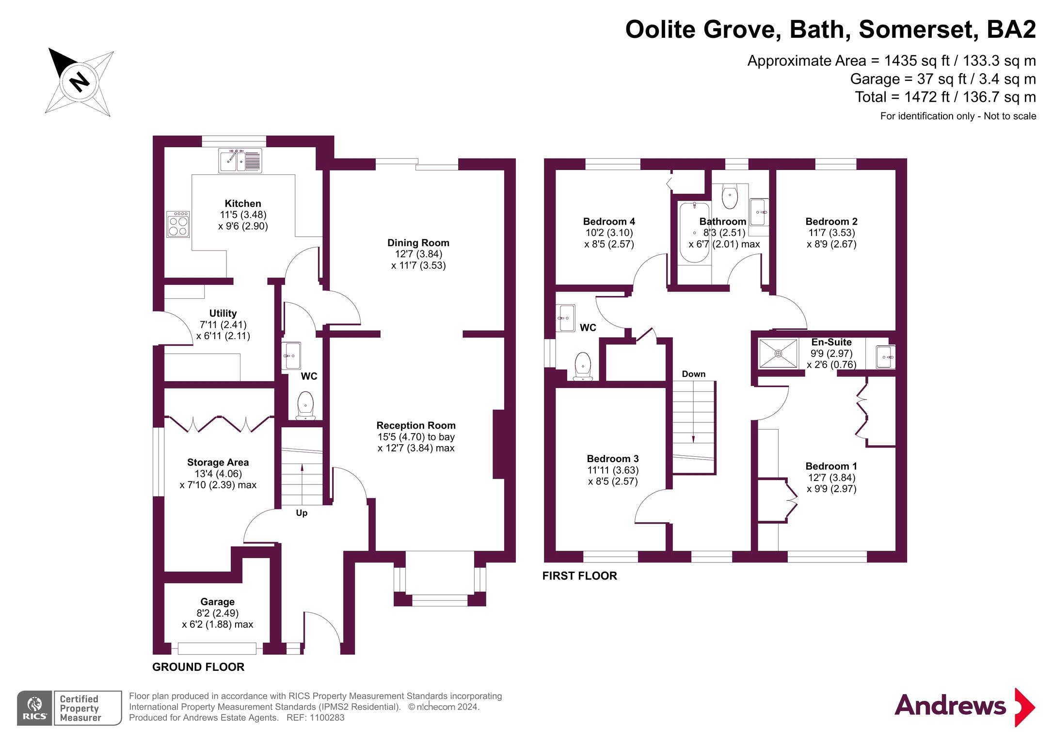 Arenall, 1a, Oolite Grove, Somerset floorplan