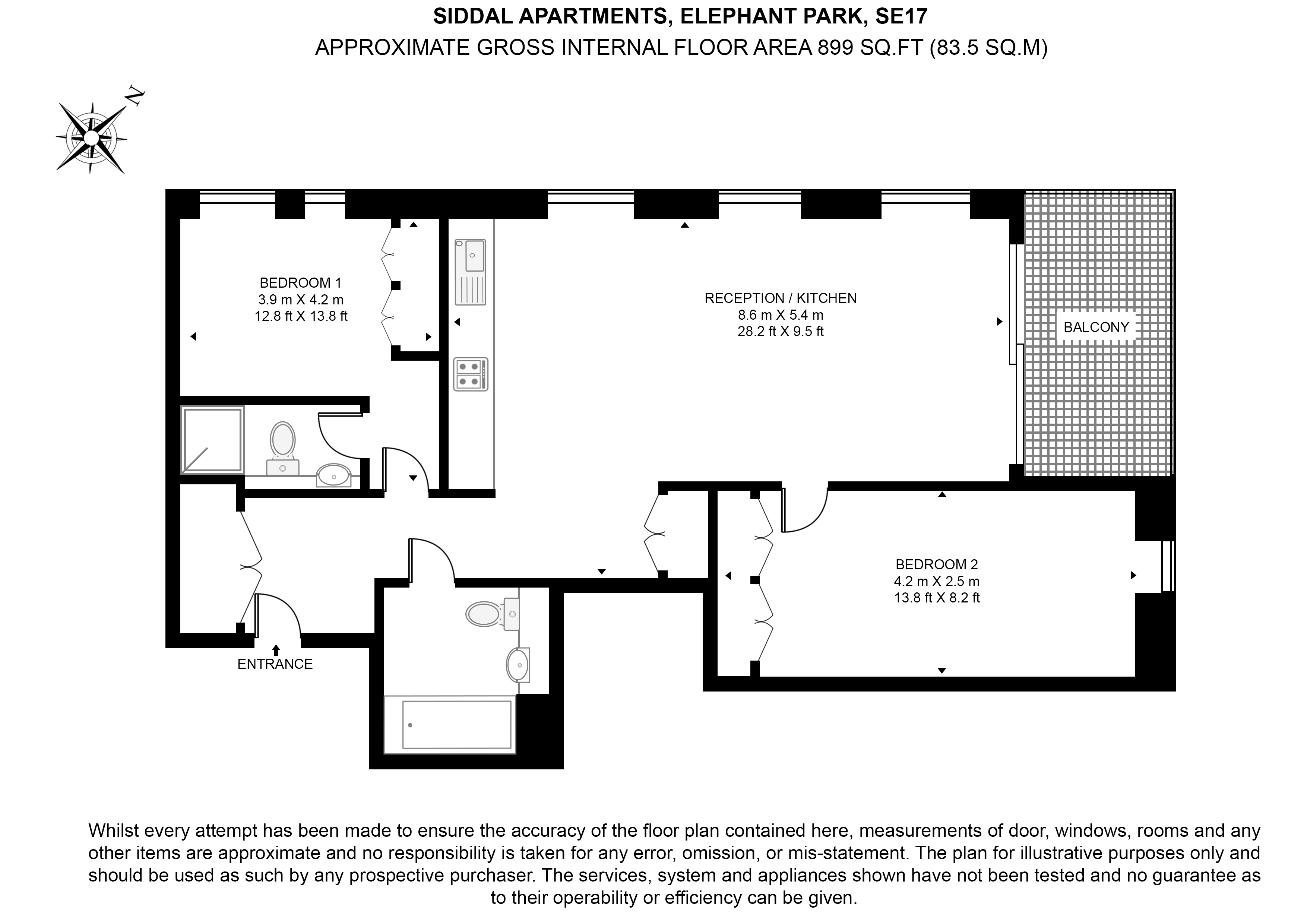 Flat 206,, Siddal Apartments, Heygate Street floorplan