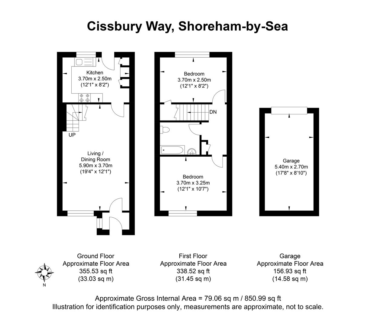 Cissbury Way, ShorehamBySea BN43, 2 bedroom property for sale
