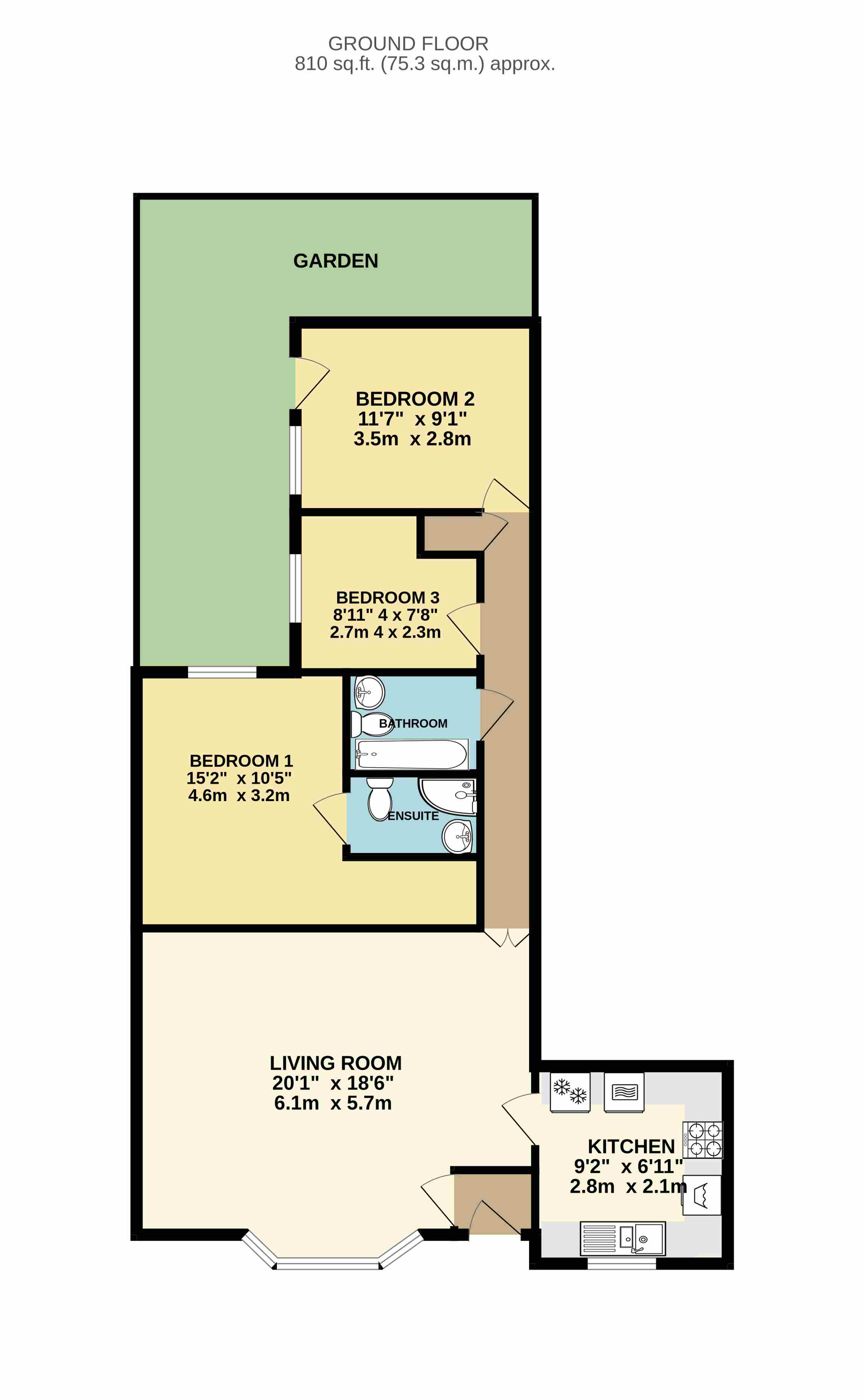 Flat 11, Grand Mansions, 1-3, Silverdale Road, Eastbourne floorplan