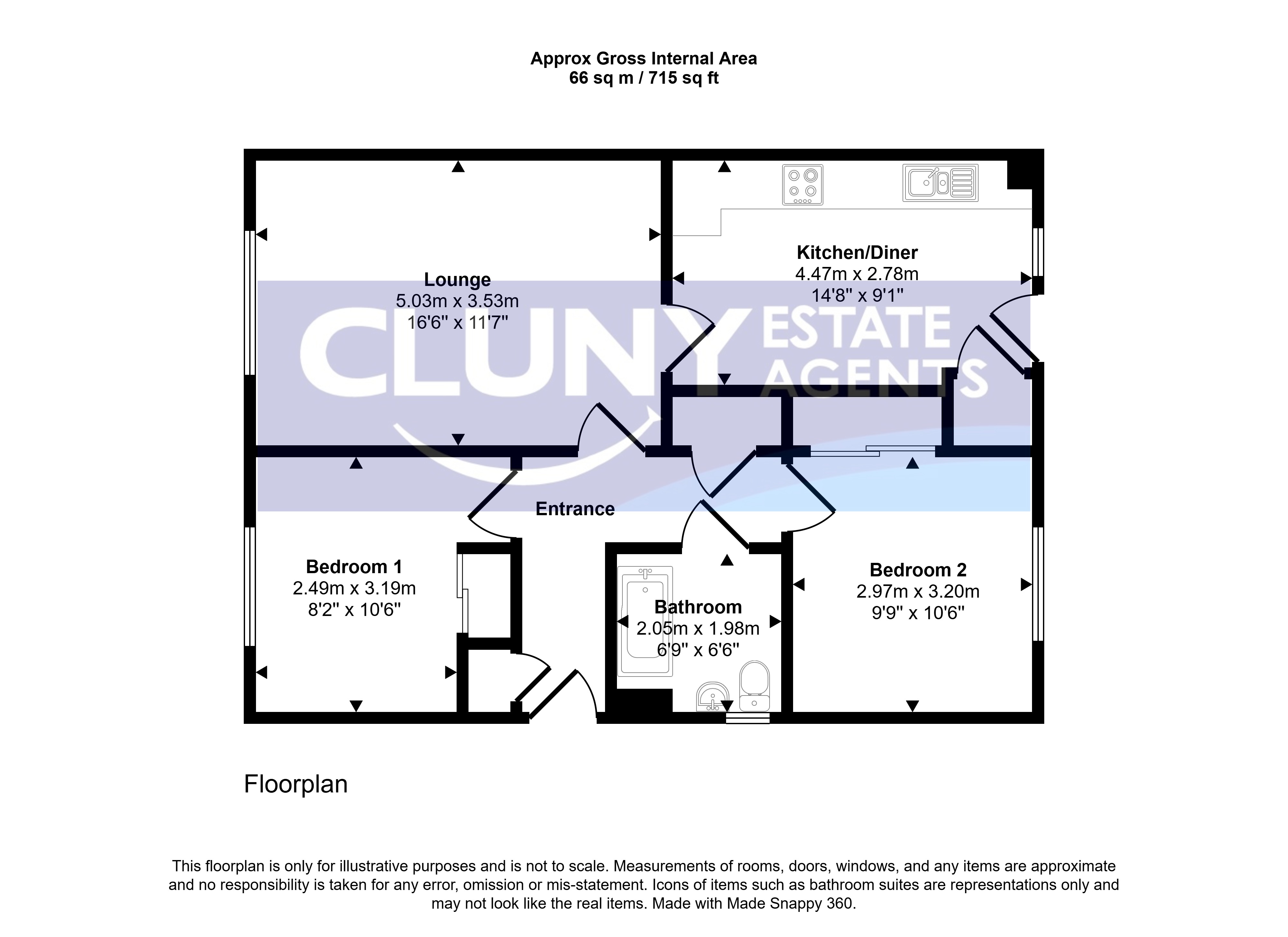 16, Whitley Crescent, Forres floorplan