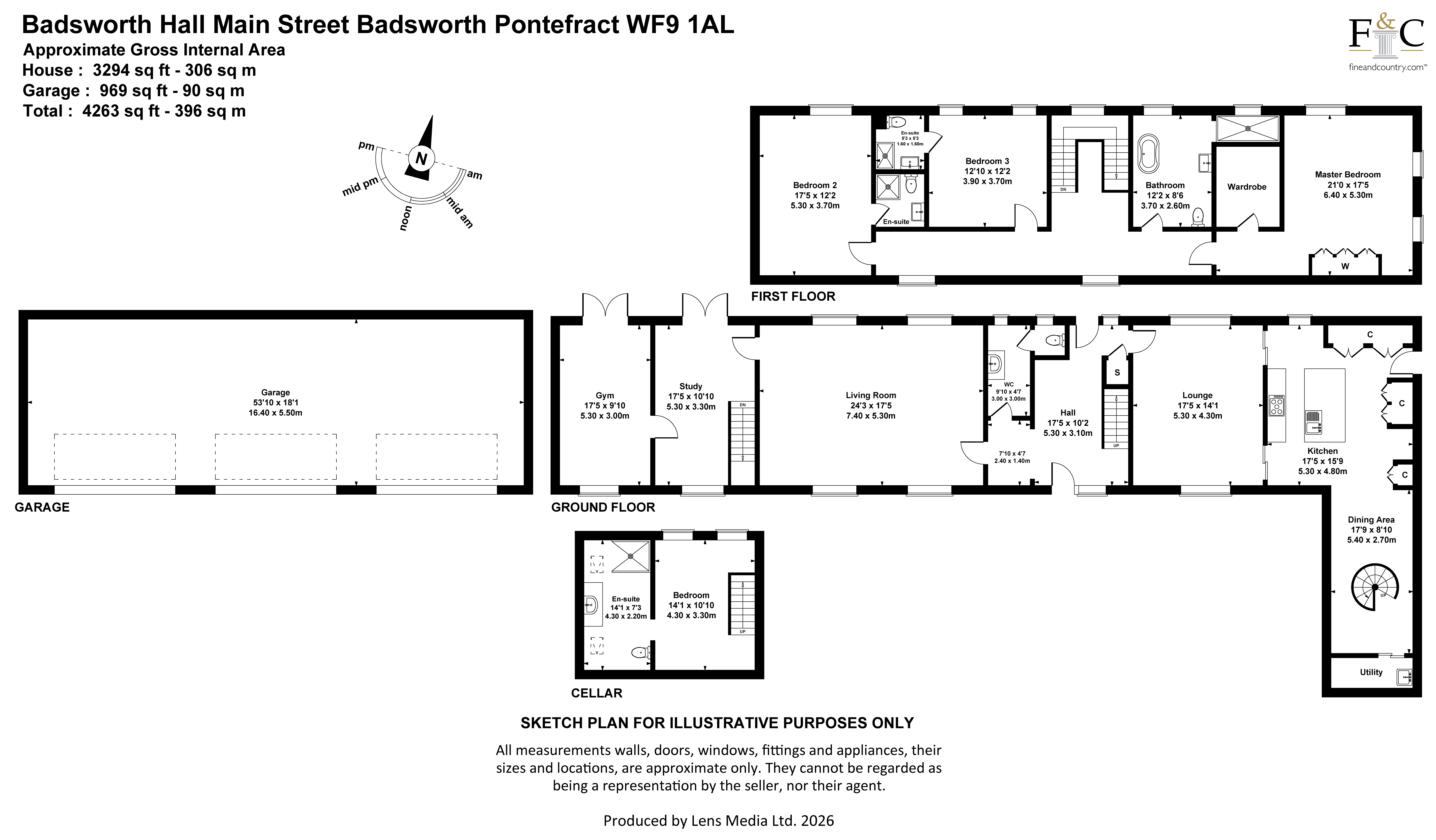 Badsworth Hall,, Main Street, Pontefract floorplan