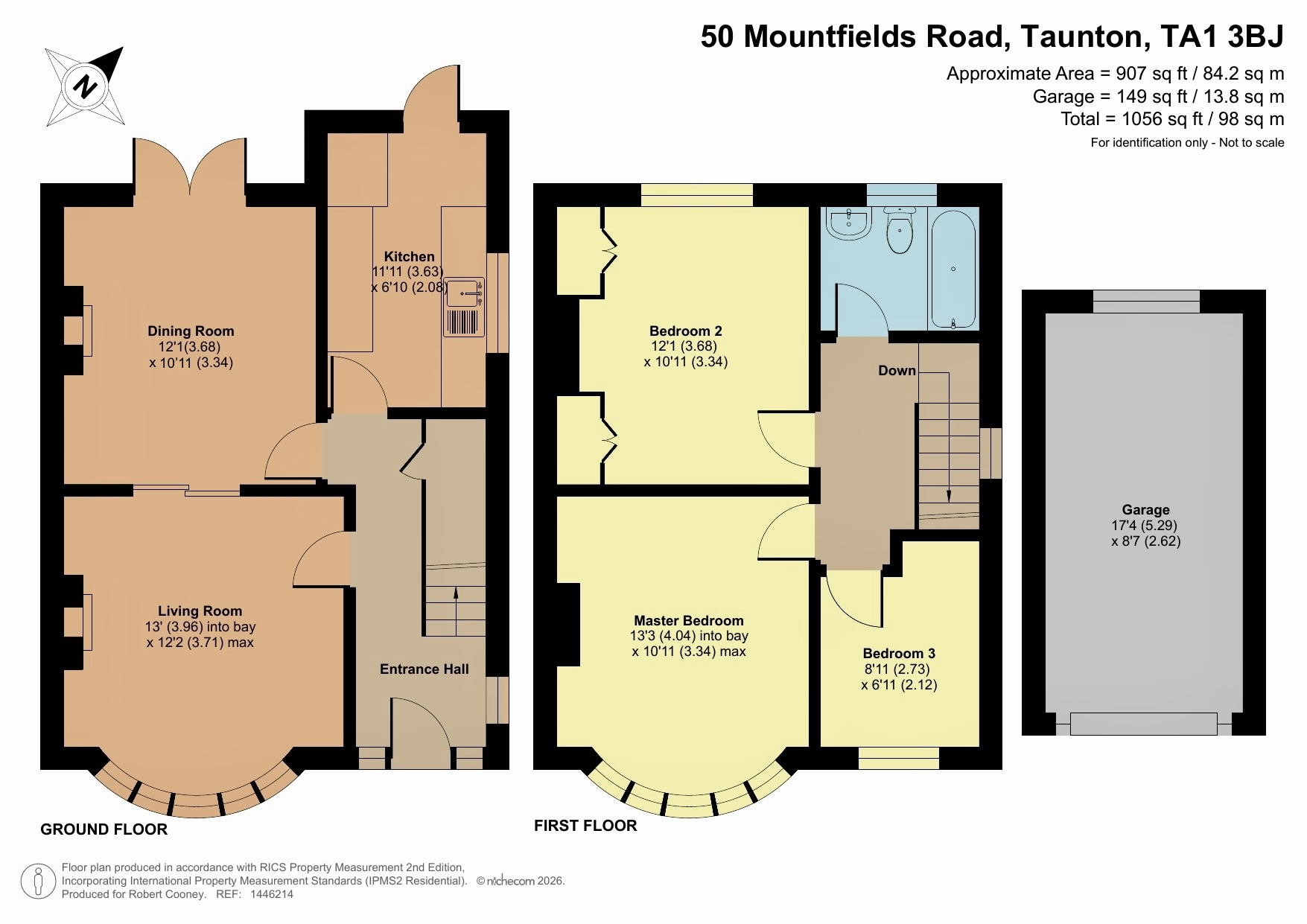 50 Mountfields Road, Taunton floorplan