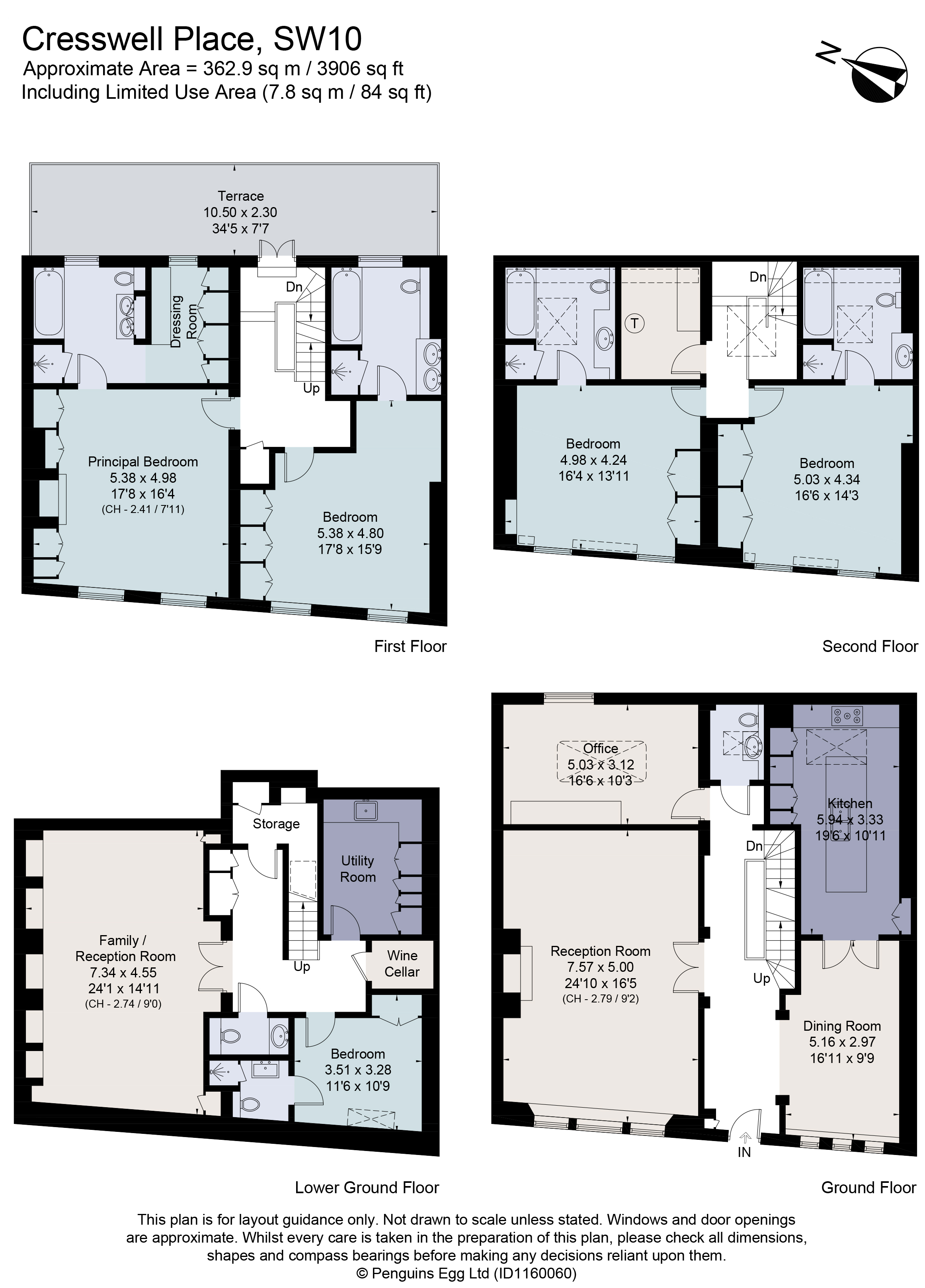 43, Cresswell Place, London floorplan