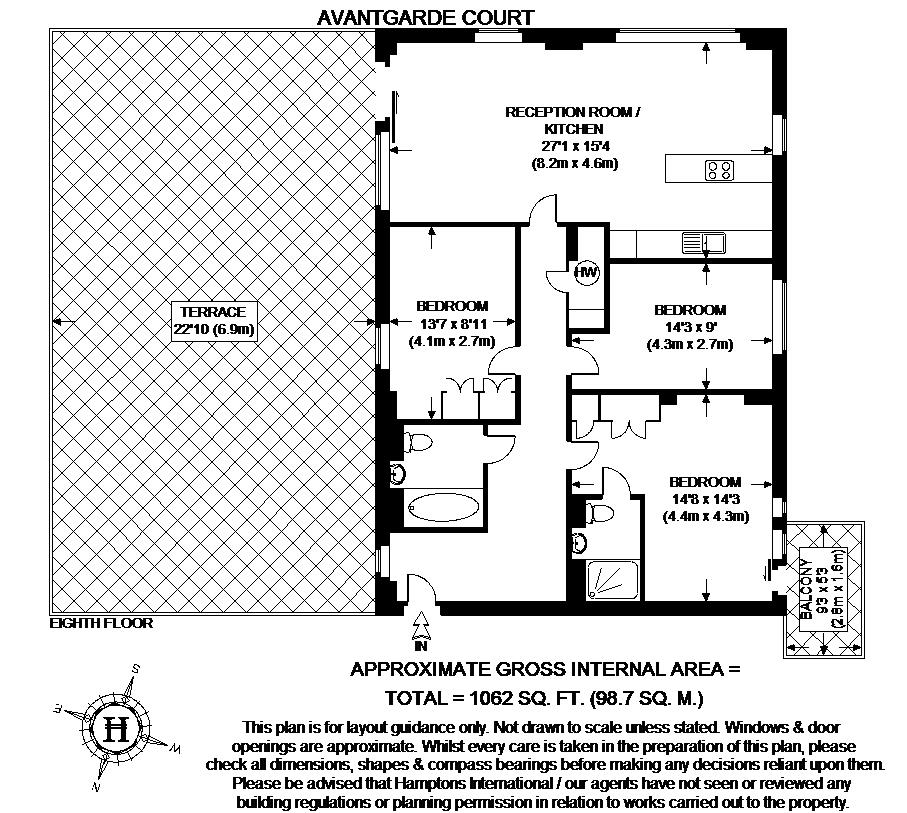 3 Bedrooms Flat to rent in Avantgarde Place, London E1