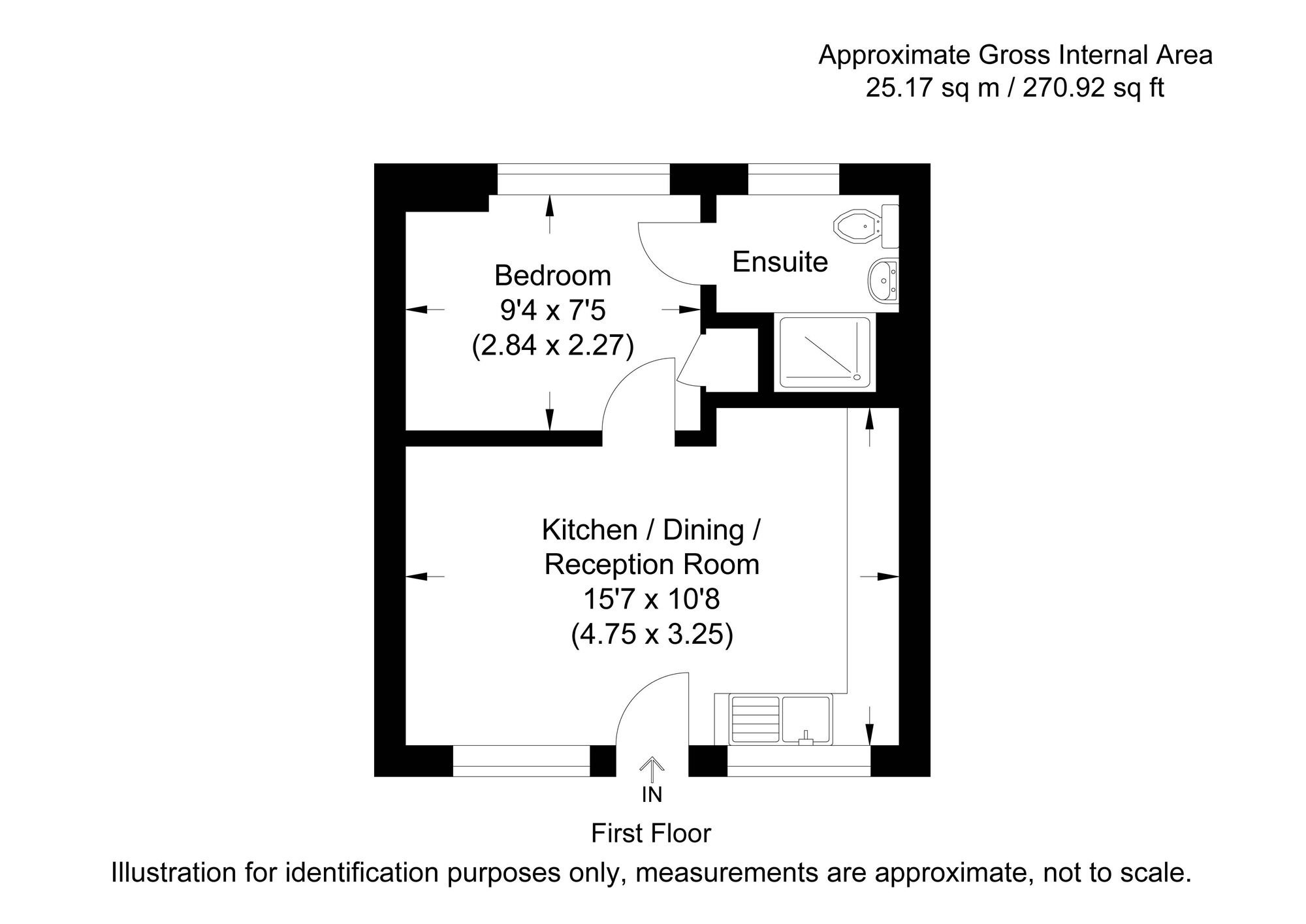 9 Glen Court The Glen, Addlestone floorplan