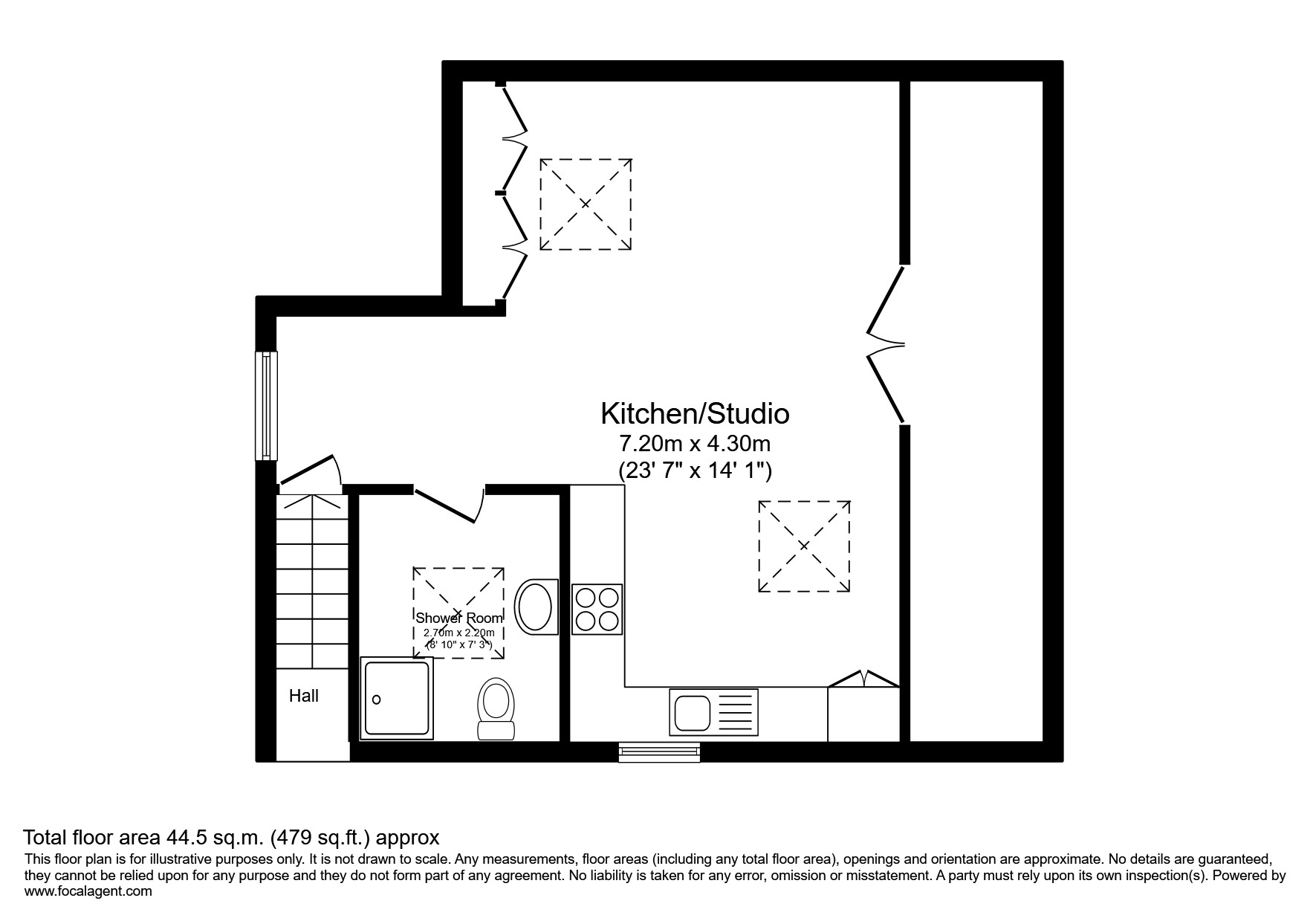 Flat 3, 159A, High Street, London floorplan