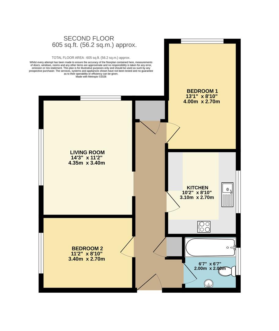 7 Clennon Court, Castor Road, Brixham floorplan