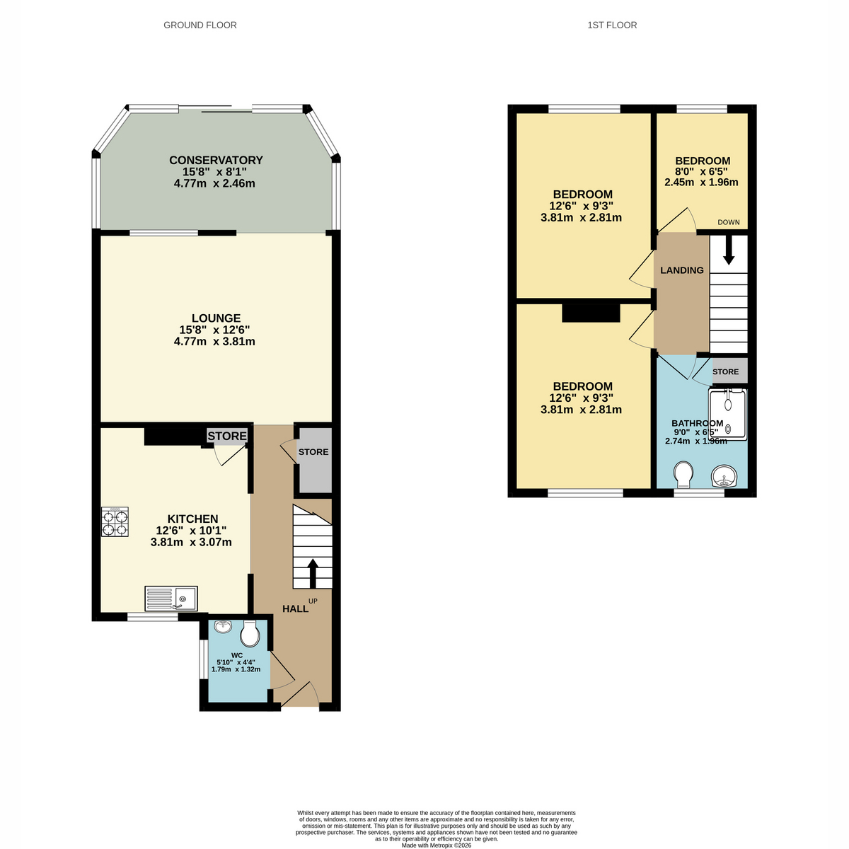 9, Cedar Road, Barton-under-needwood floorplan