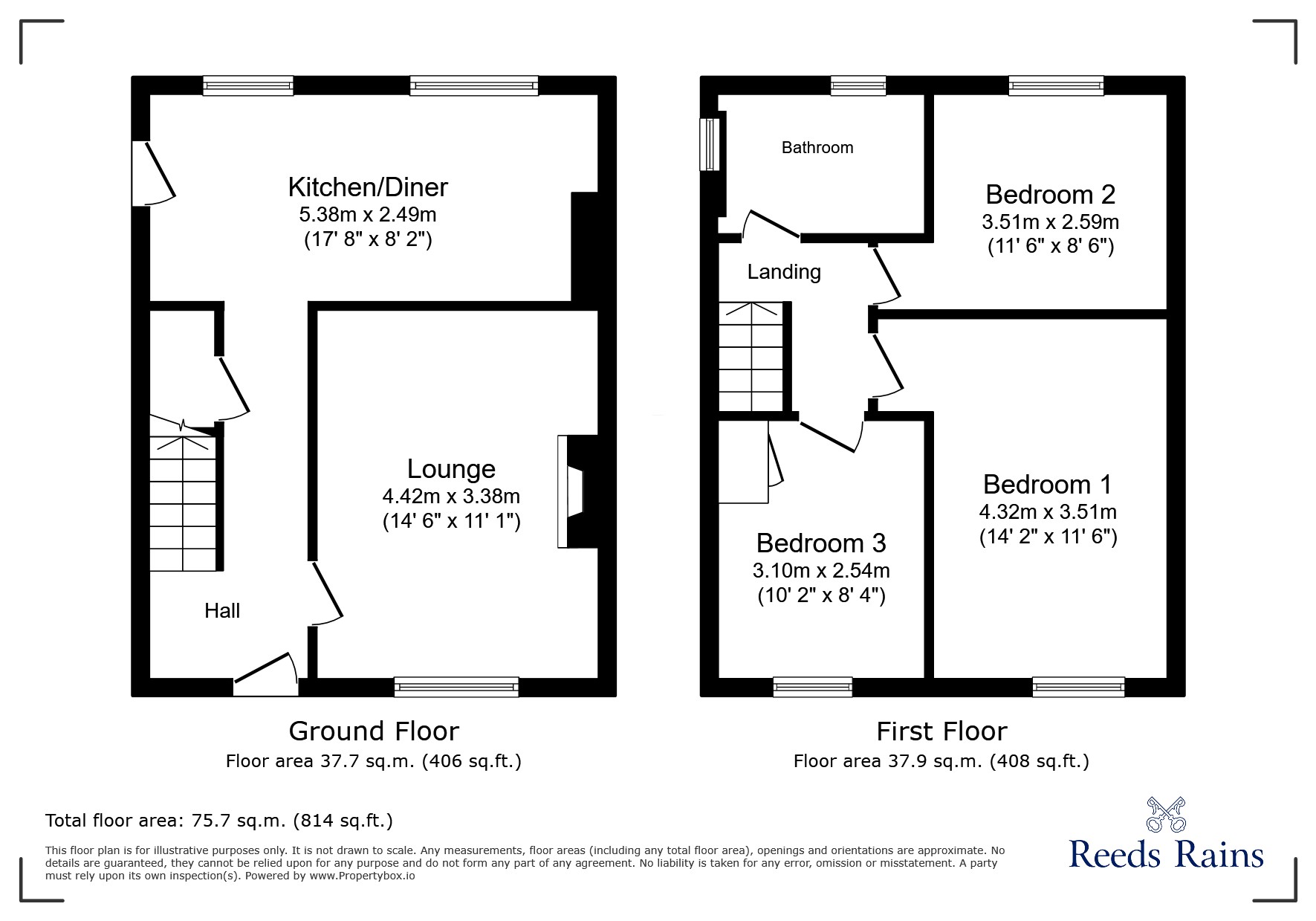 21, Metcalfe Road, Durham floorplan