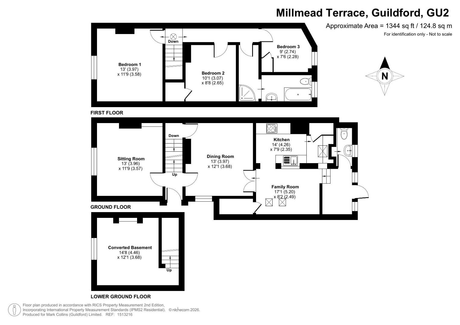 23, Millmead Terrace, Guildford floorplan