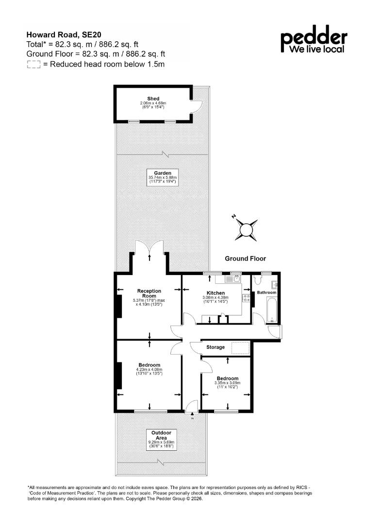 Howard Road, London floorplan