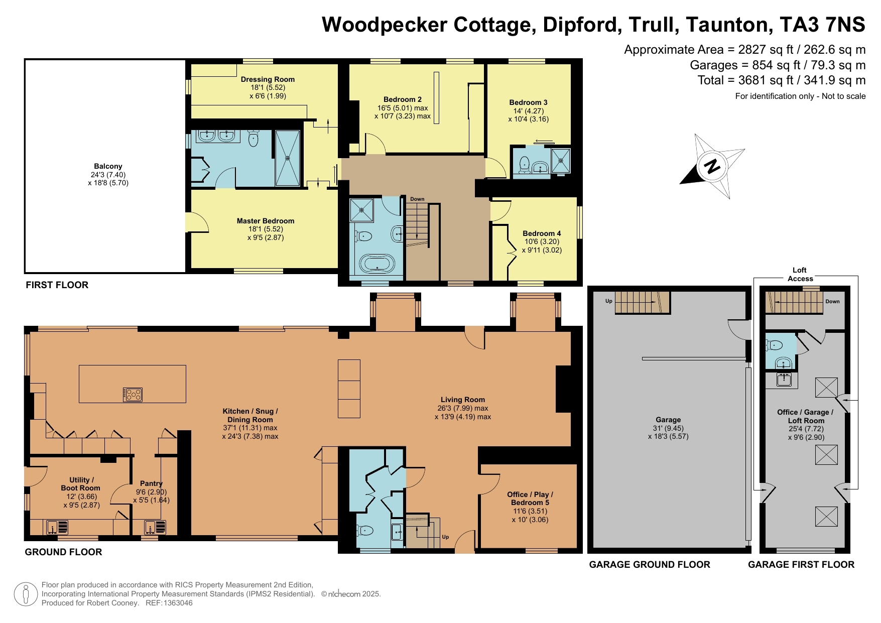 Woodpecker Cottage, Taunton floorplan