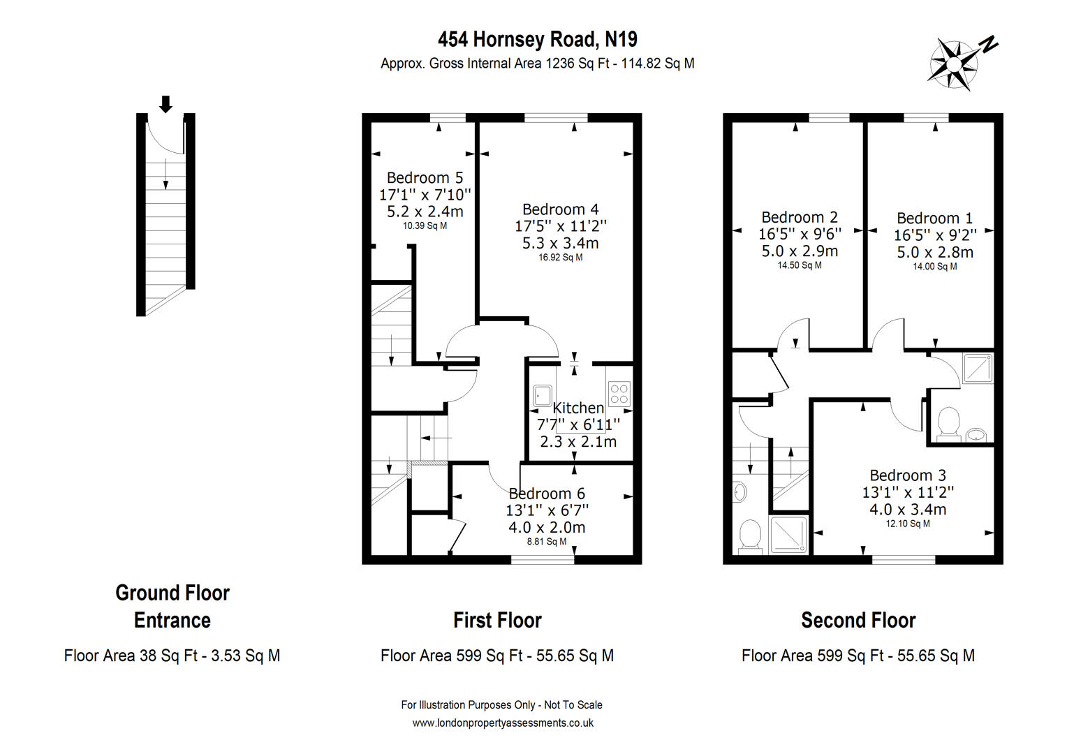 454A, Hornsey Road, London floorplan