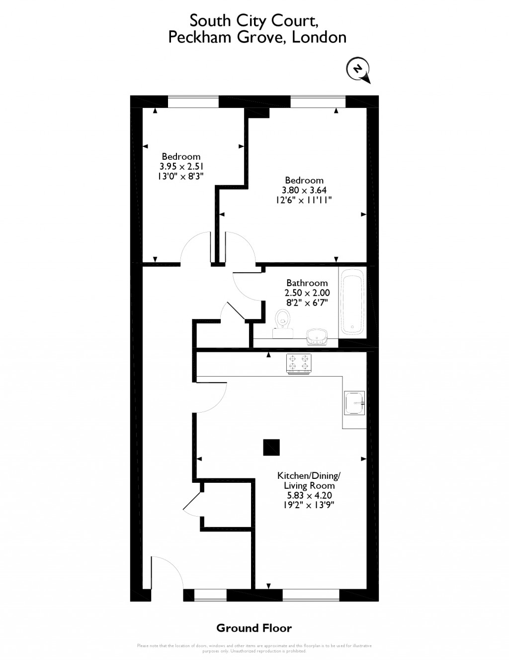 2 Bedrooms Flat for sale in Peckham Grove, London SE15