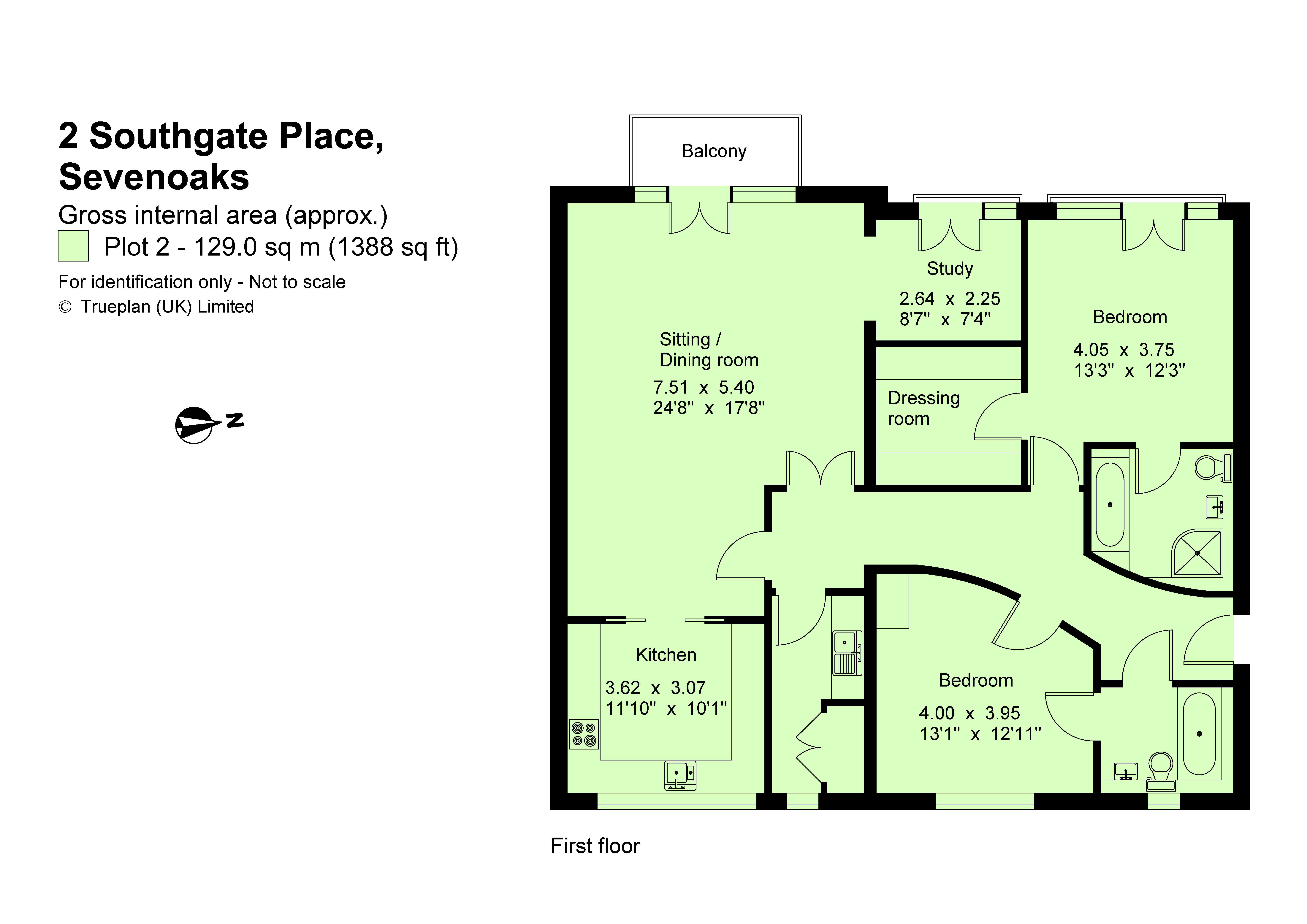 2, Southgate Place, Sevenoaks floorplan