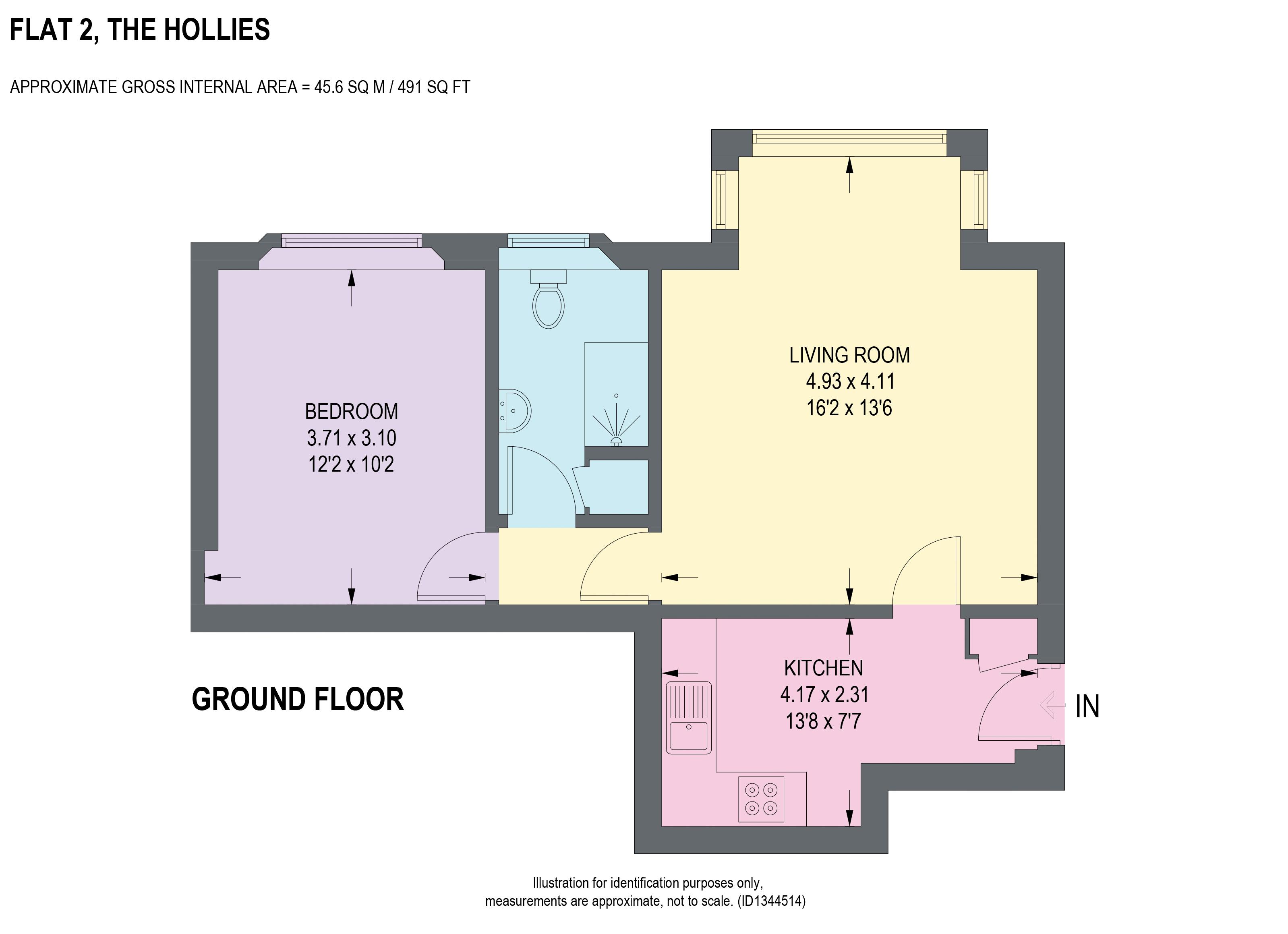 Flat 2 The Hollies, Montgomery Road, Nether Edge floorplan