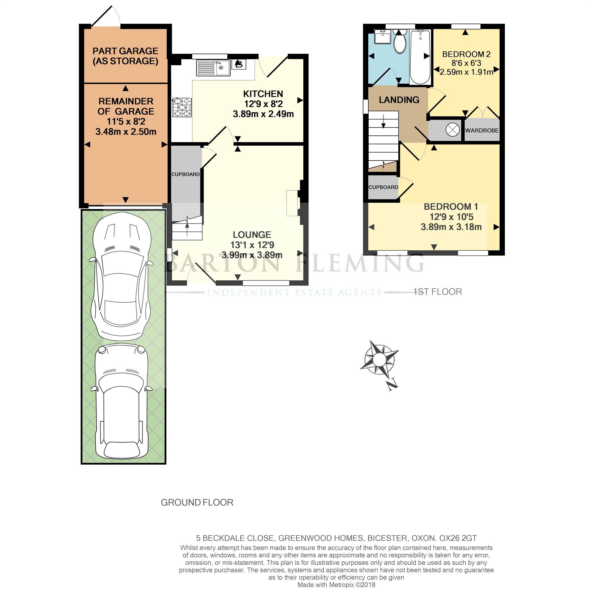 2 Bedrooms Semi-detached house for sale in Beckdale Close, Bicester OX26