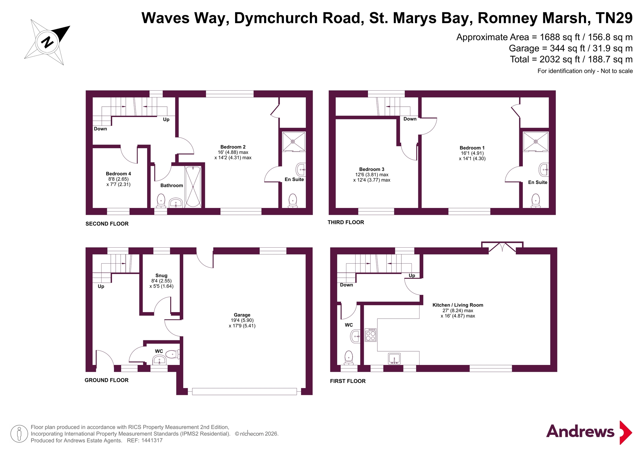 Oceans Edge - 4 Waves Way, 8, Dymchurch Road, Romney Marsh floorplan