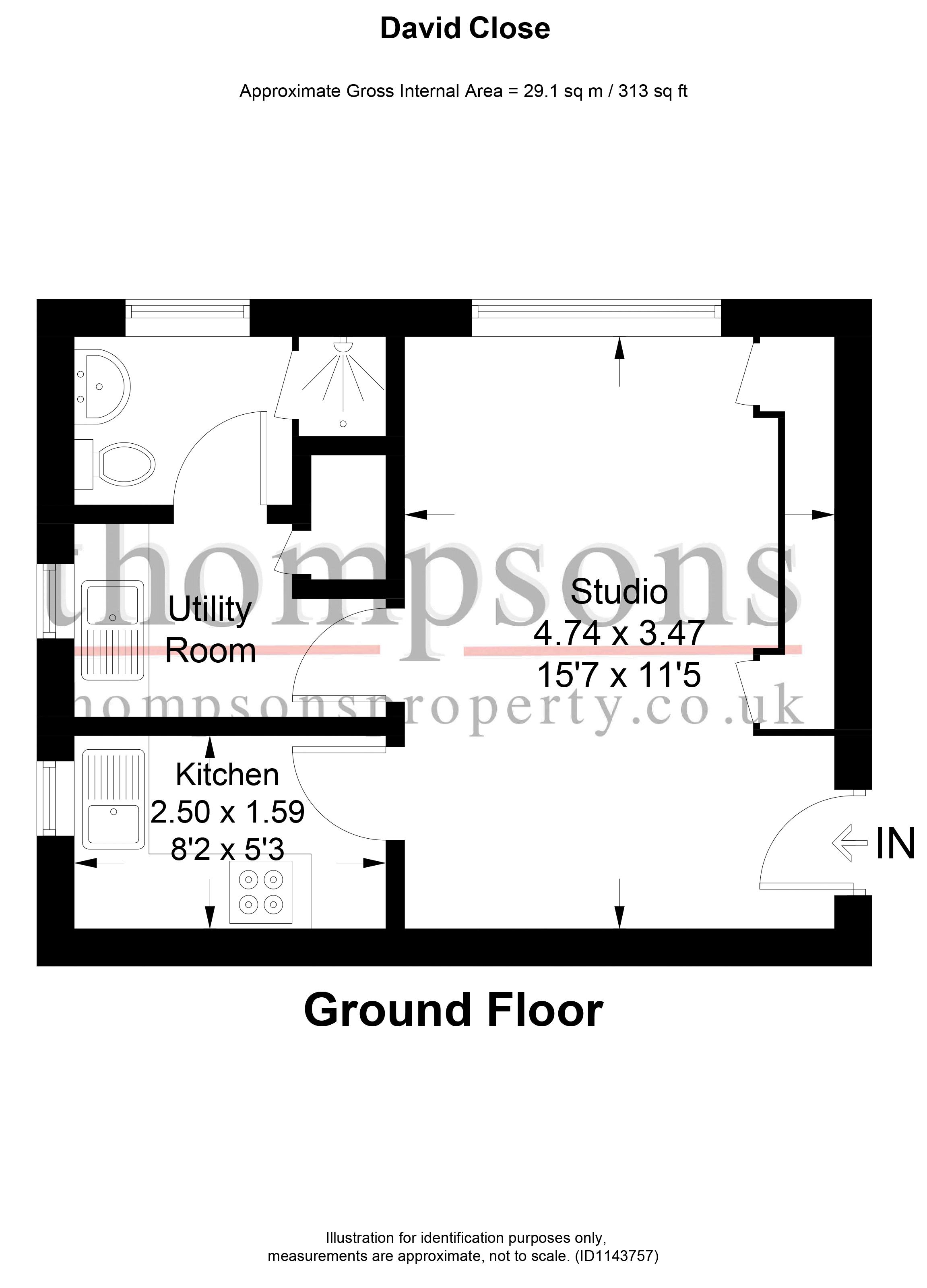 14, David Close, Hayes floorplan