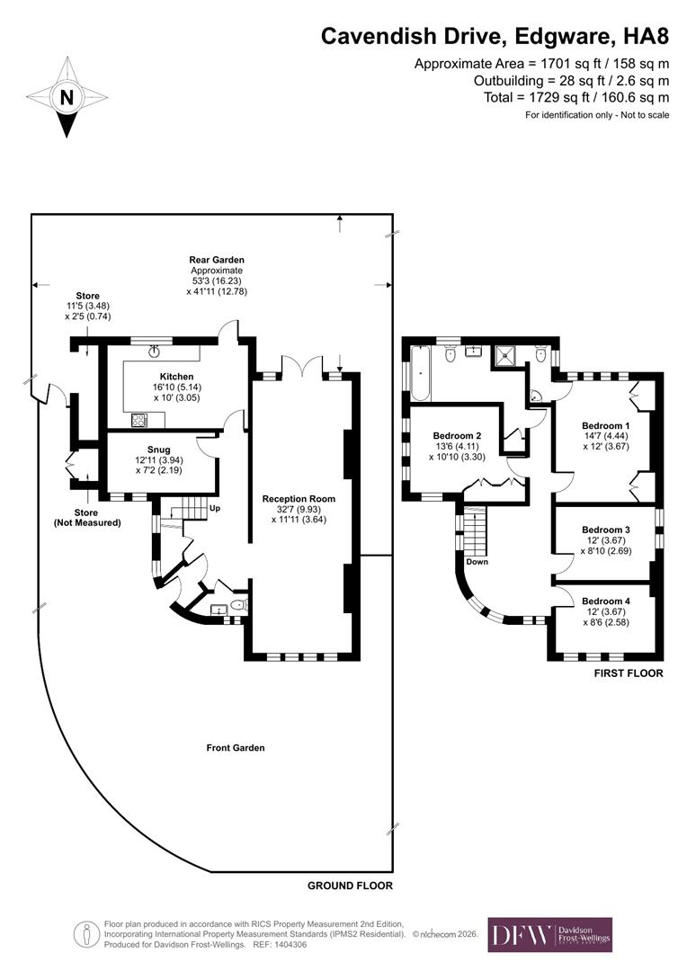 29, Cavendish Drive, Edgware floorplan