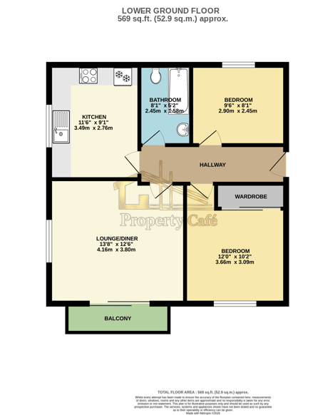 2 Goodfellow Apartments, Gillsmans Hill, St Leonards-on-Sea floorplan
