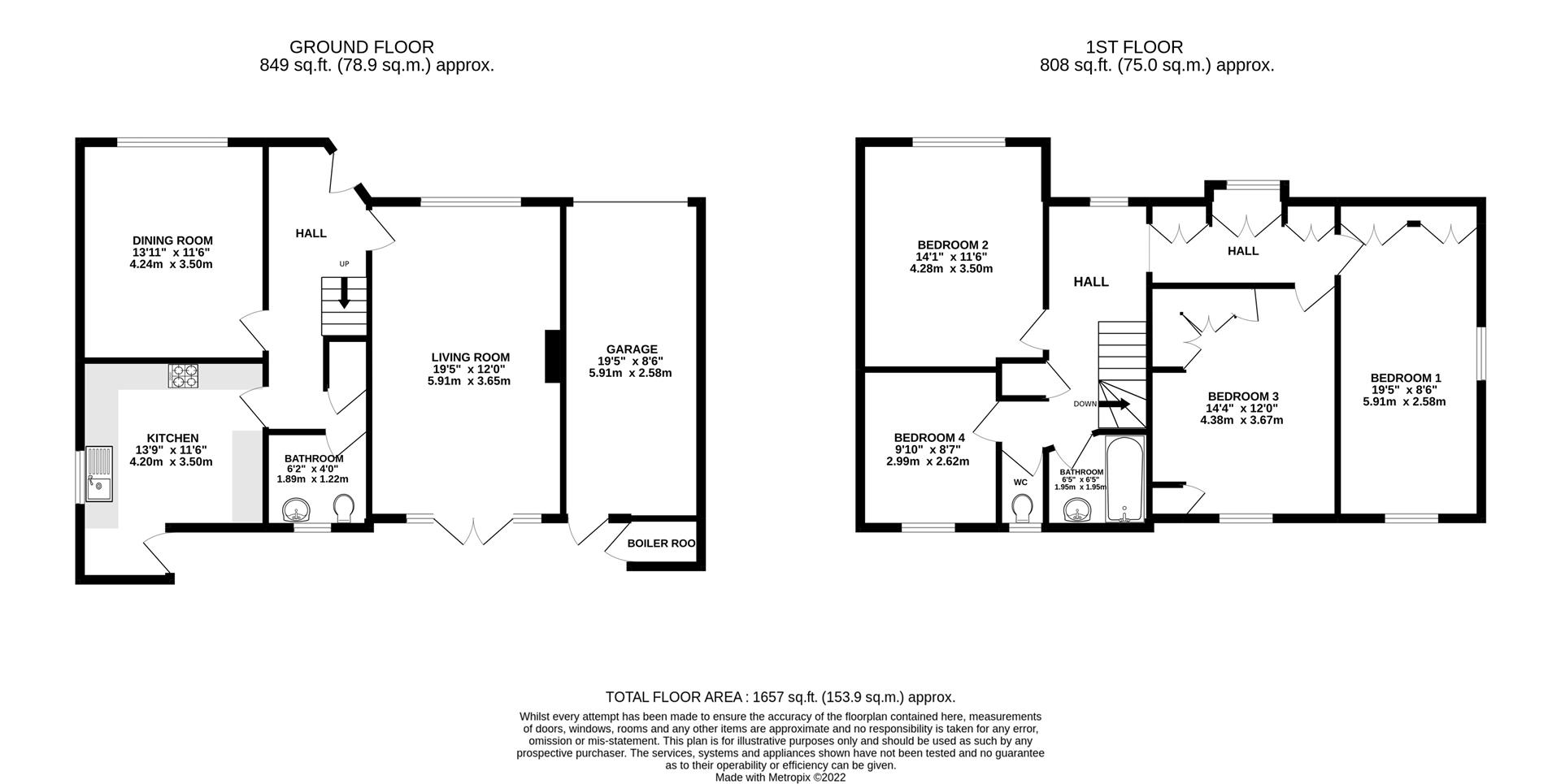 The Grove, Brookmans Park, Hatfield AL9, 4 bedroom detached house for