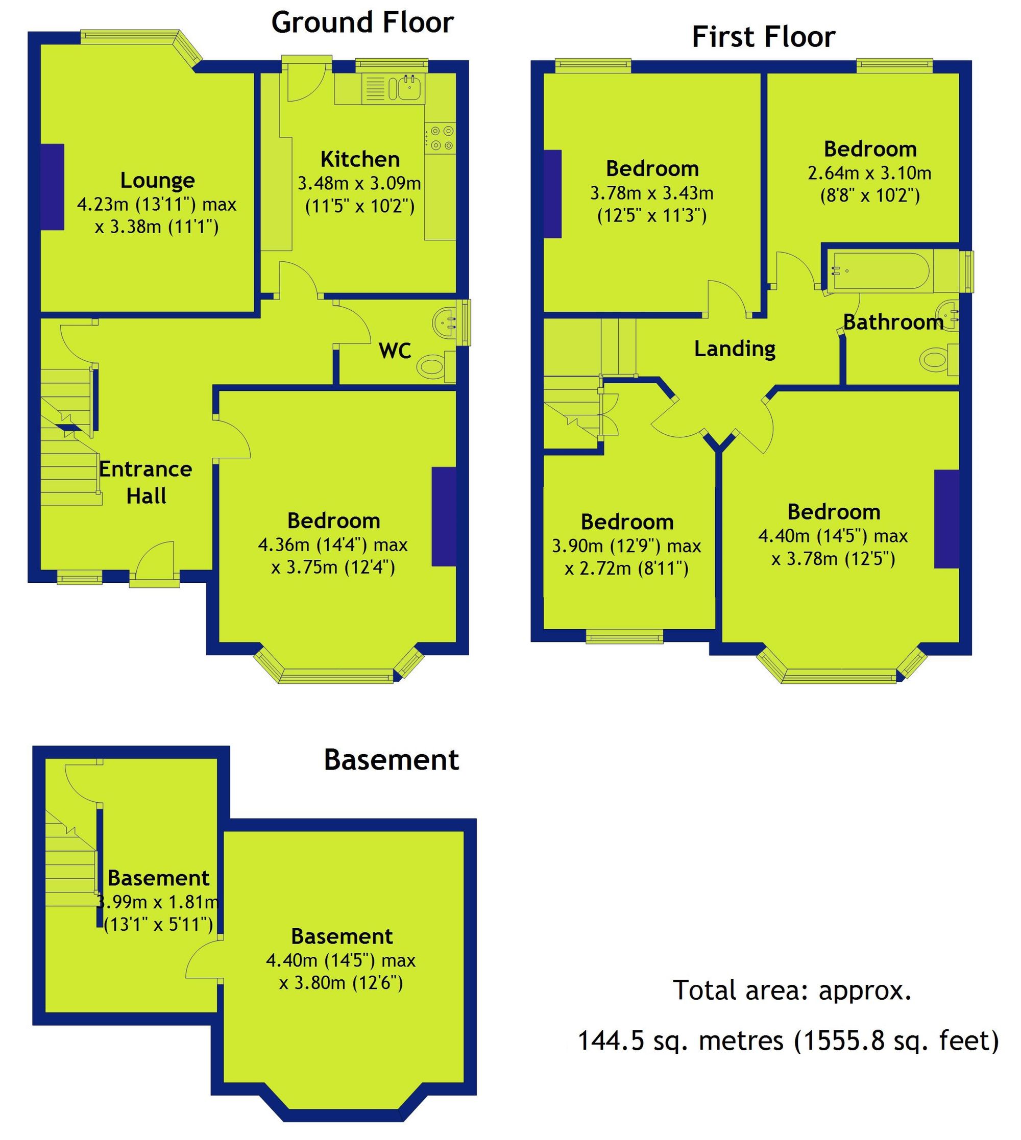 132 Harlaxton Drive, Nottingham floorplan