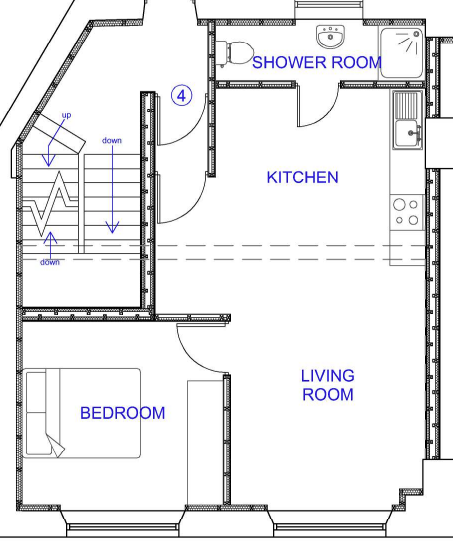 Flat 4, 51 Ystrad Road, Ton Pentre floorplan