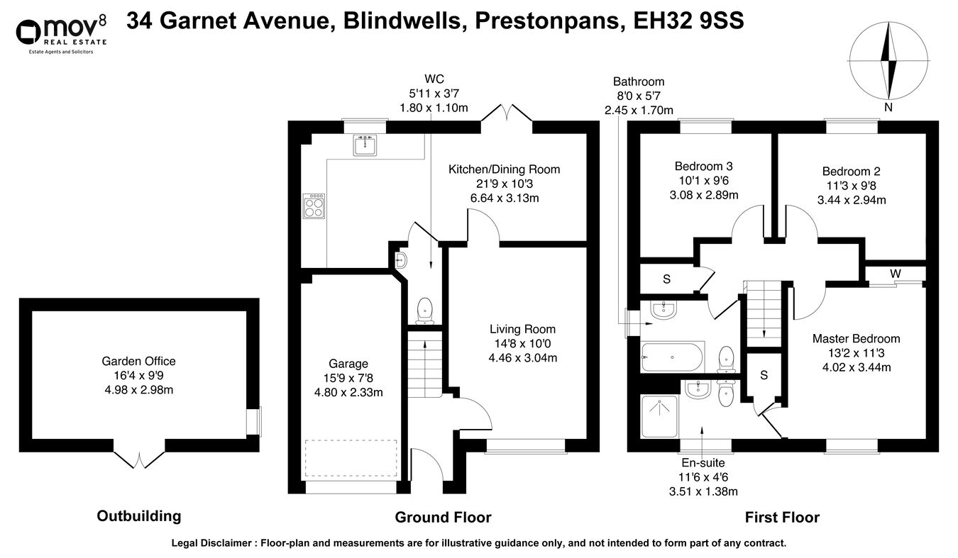 34, Garnet Avenue, Prestonpans floorplan
