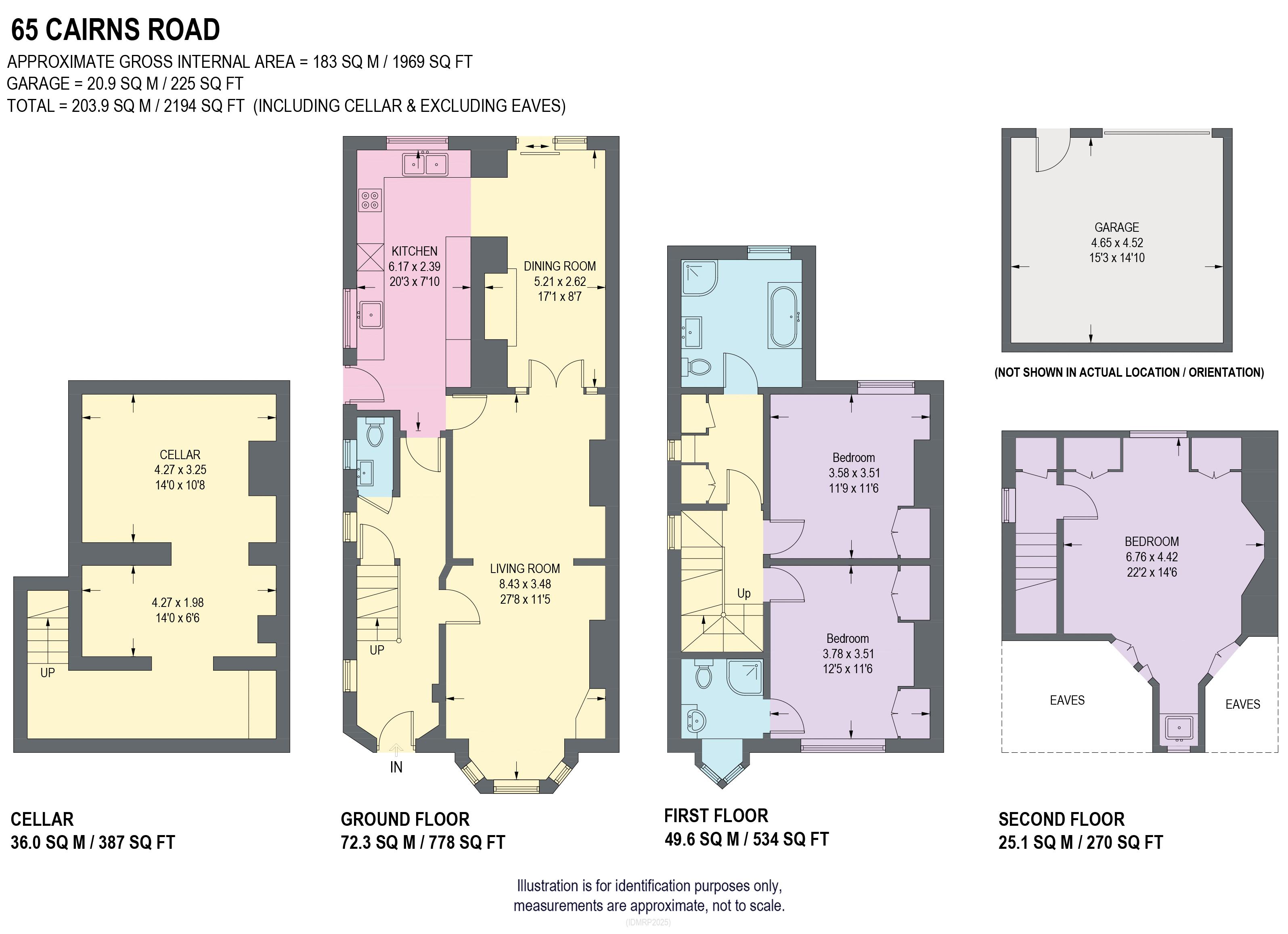 65, Cairns Road, Sheffield floorplan