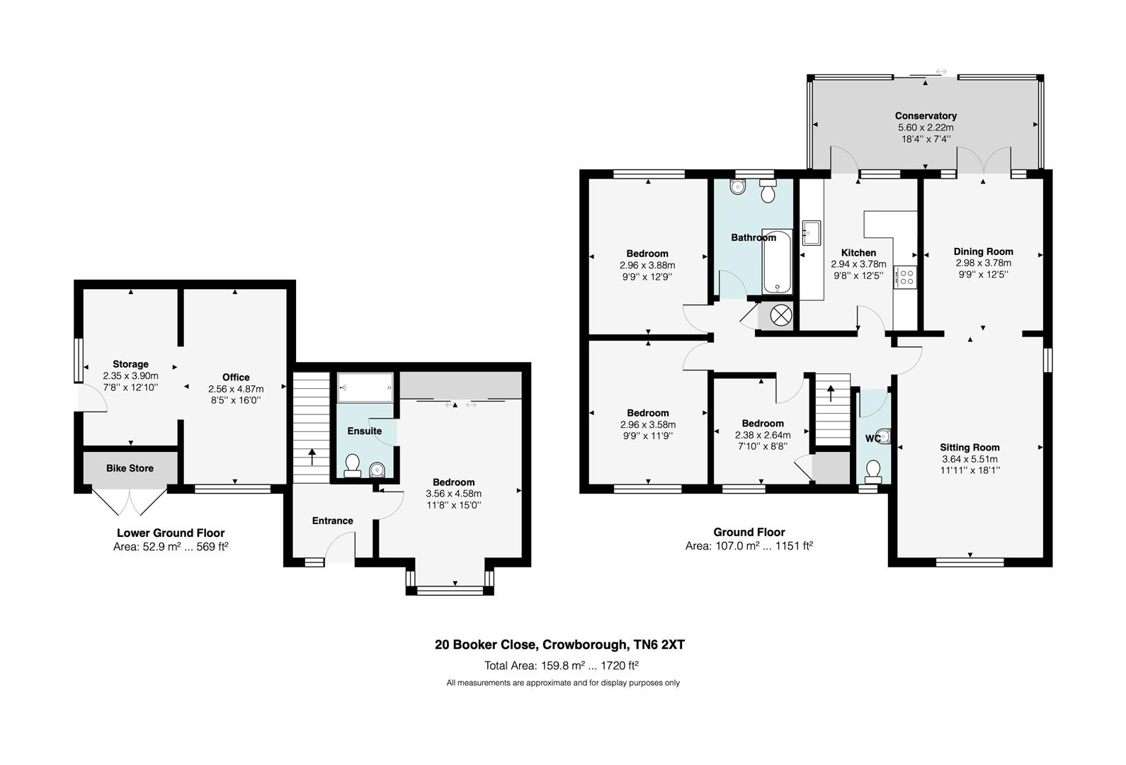 Booker Close, Crowborough TN6, 4 bedroom detached house for sale