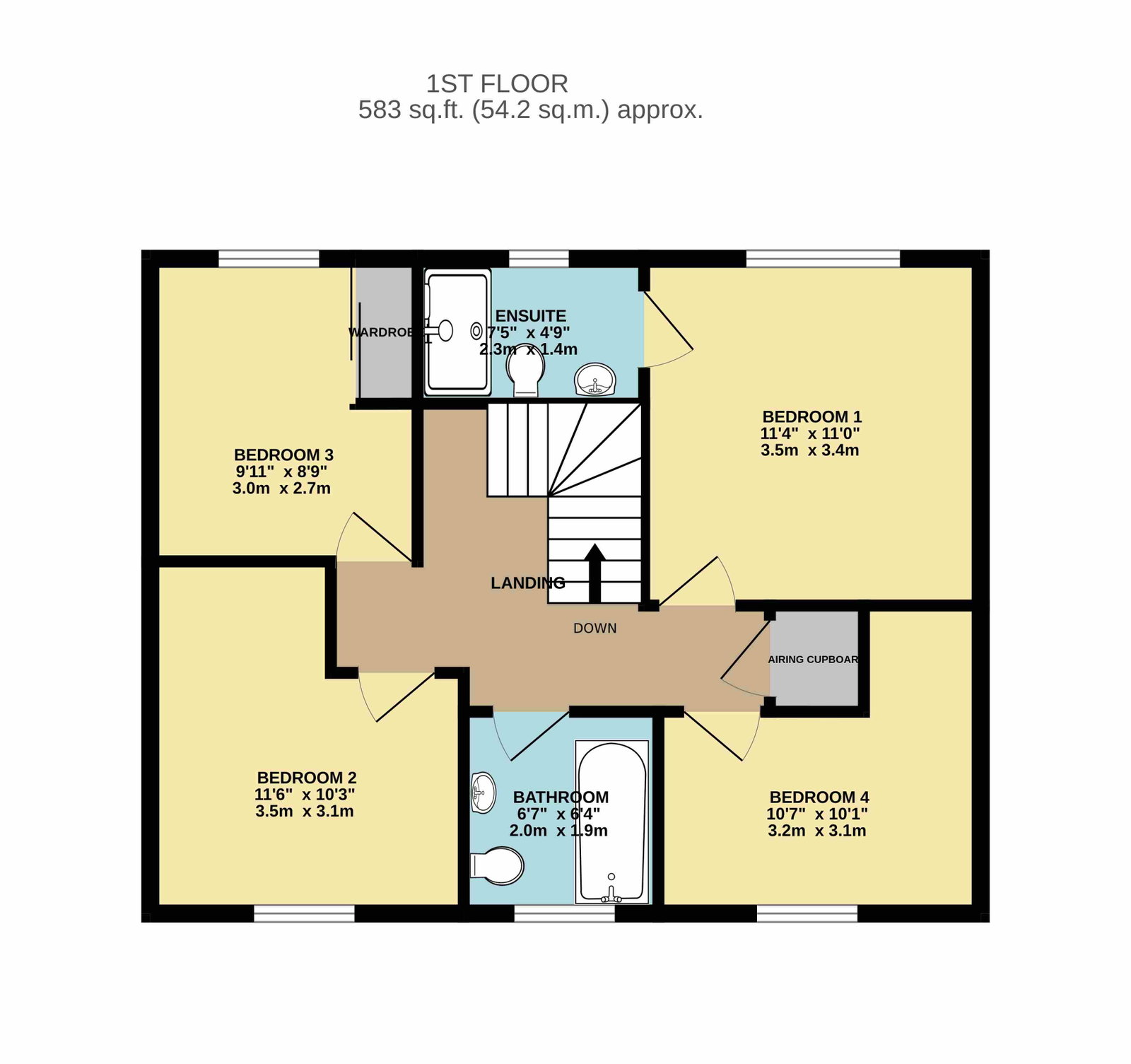 3, Meadow Lane, Alrewas floorplan