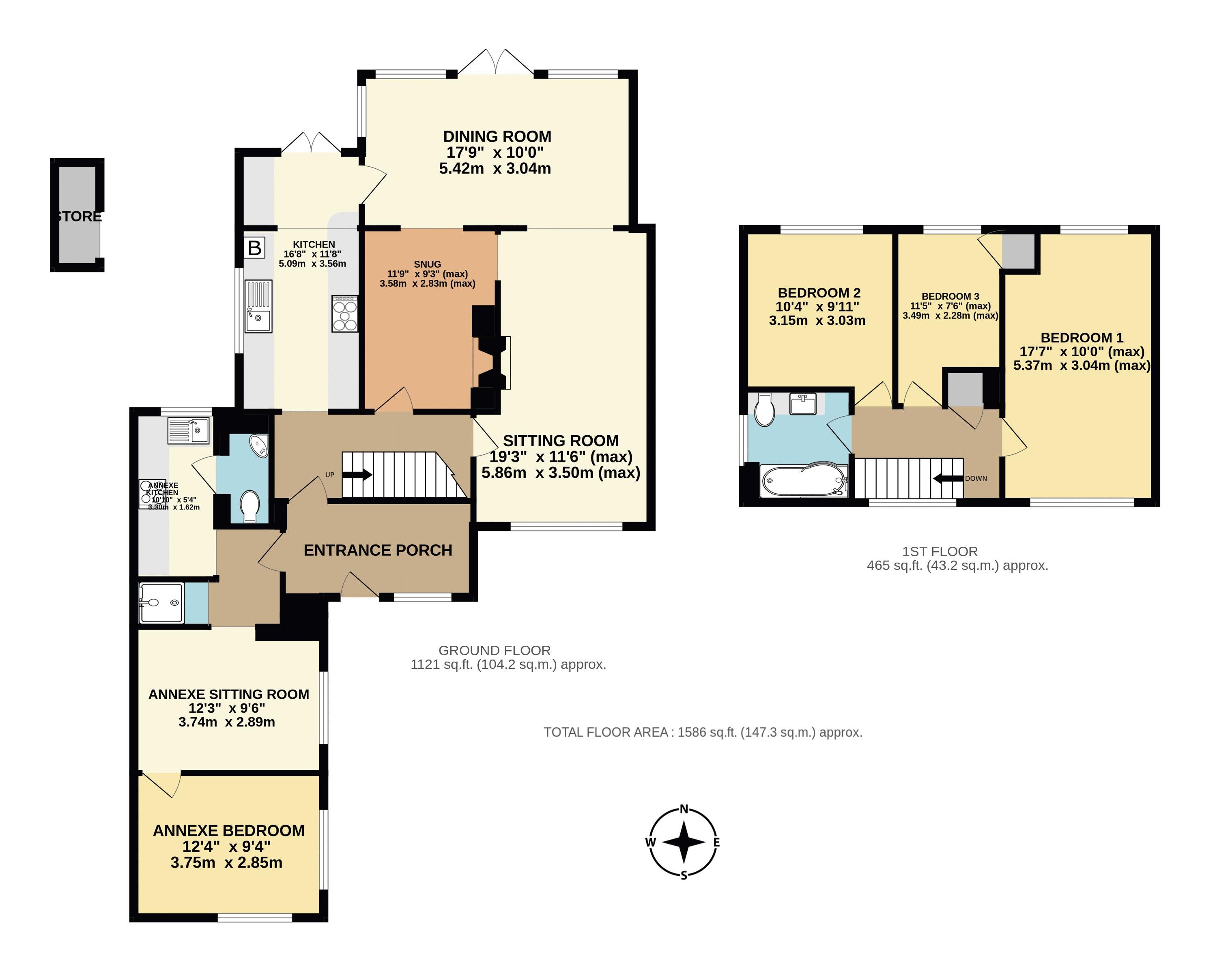 6, Millfield, Chard floorplan