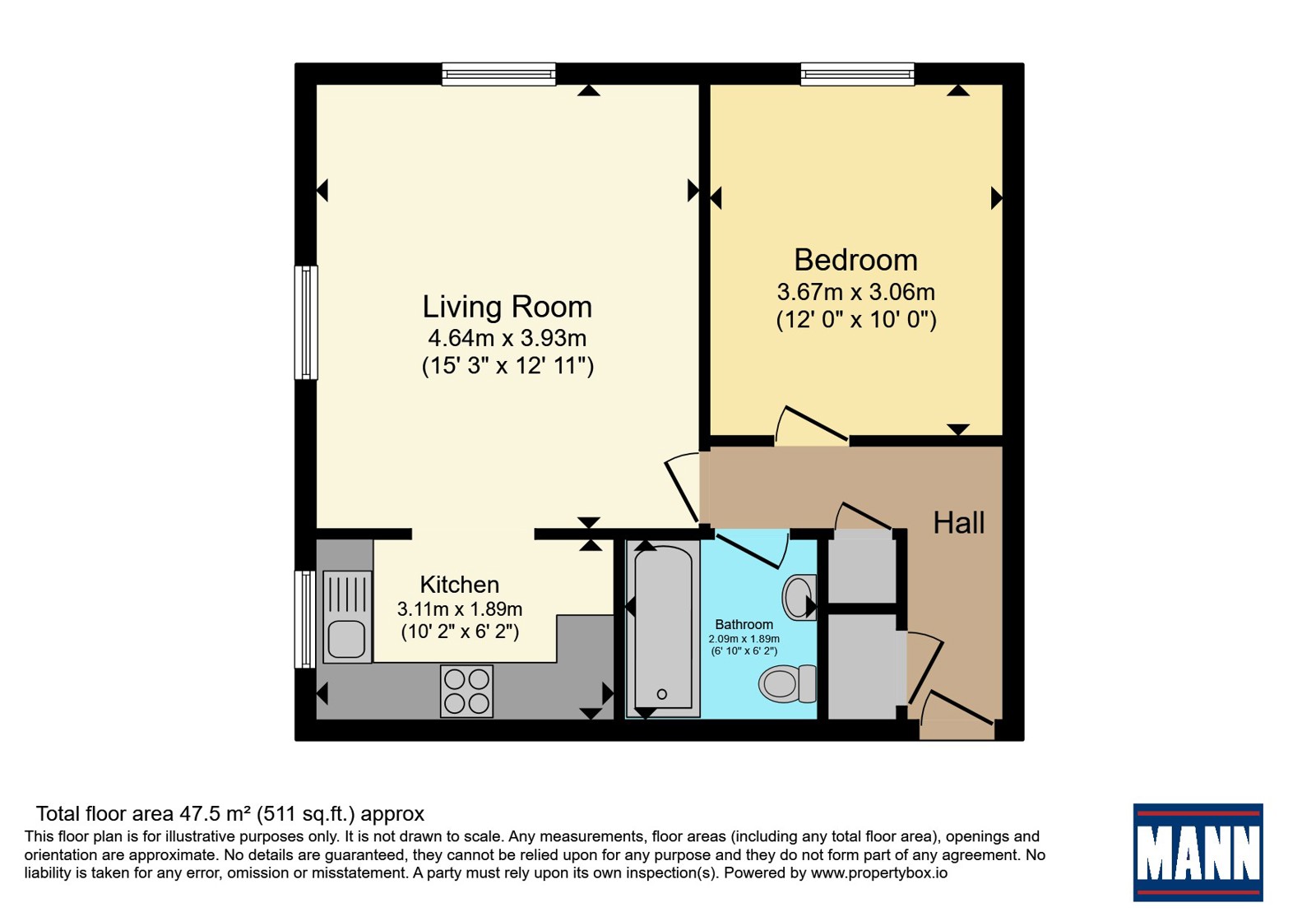 Flat 8, Redwood Court,, Norfolk Close, Kent floorplan