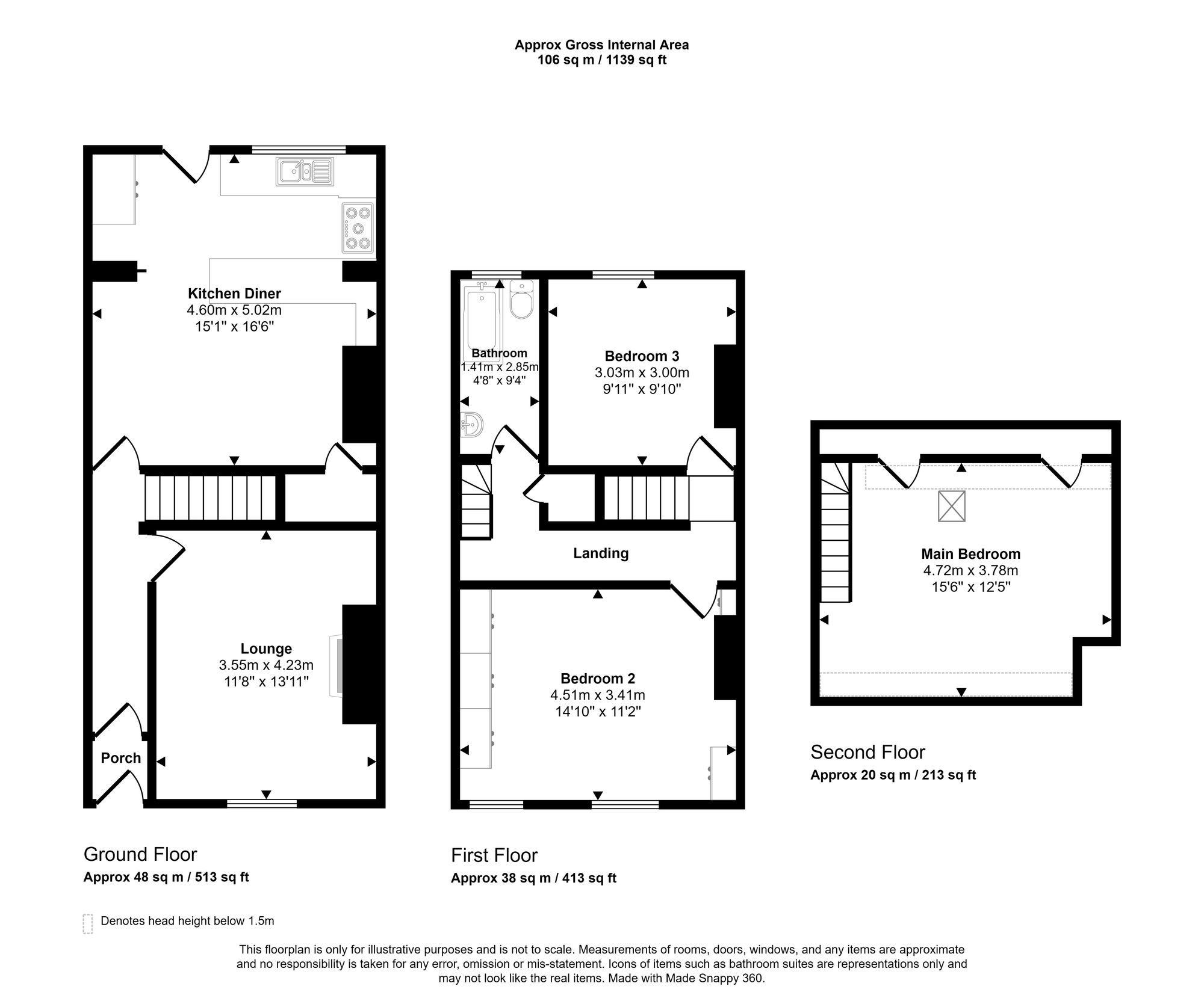 5 Collingwood Street, Wigan floorplan