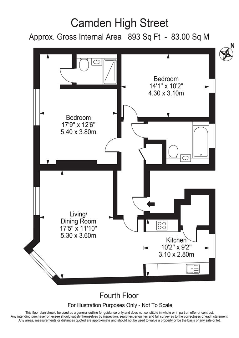 7, 120, Camden High Street, London floorplan