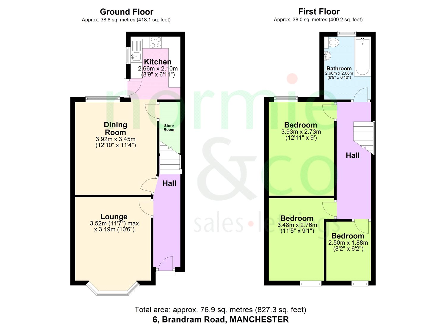 3 Bedrooms Terraced house for sale in Brandram Road, Prestwich, Manchester, Greater Manchester M25