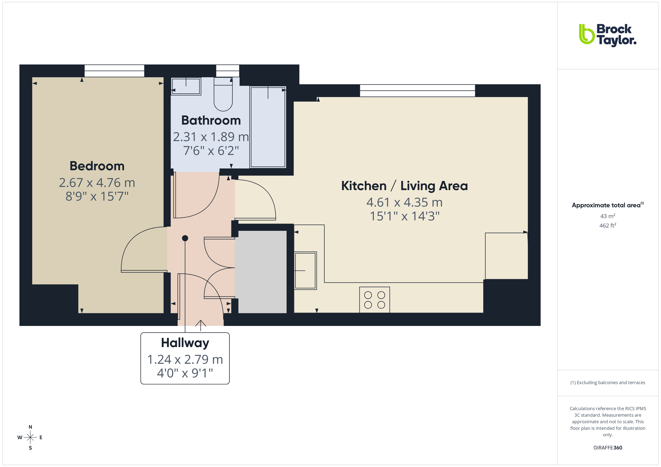 5 Elm House, Horsham floorplan