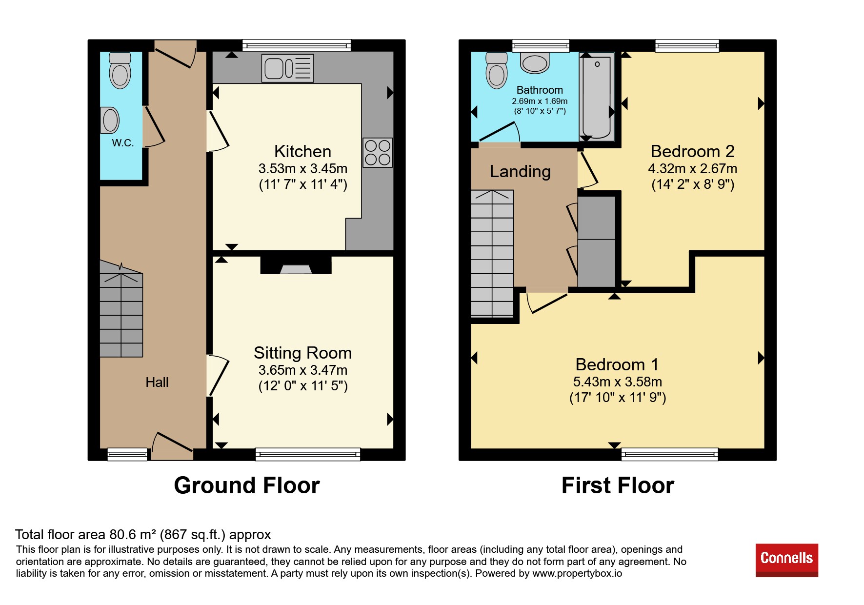 1, Hamilton Close, Weymouth floorplan