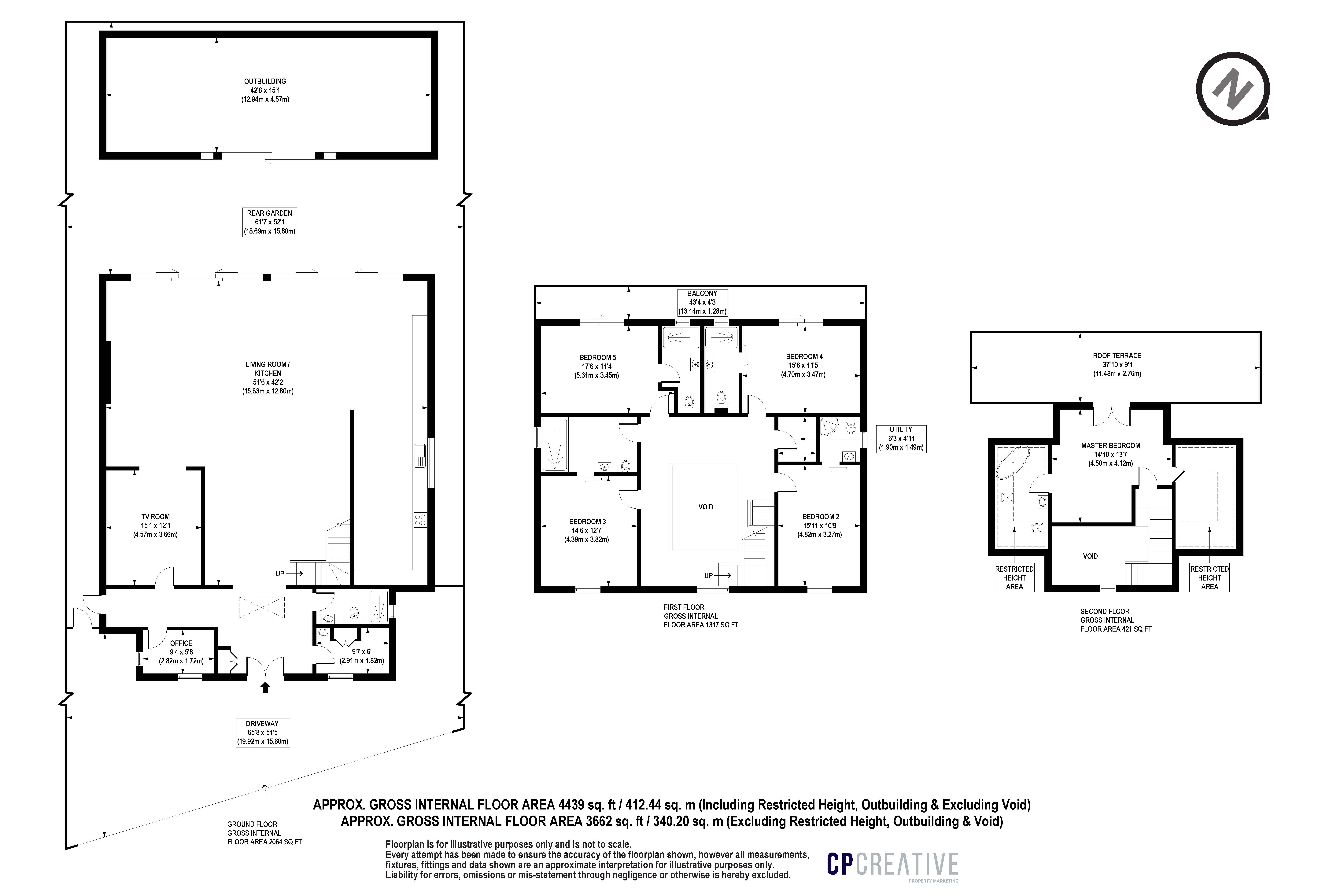 Pipers Green Lane, Edgware floorplan