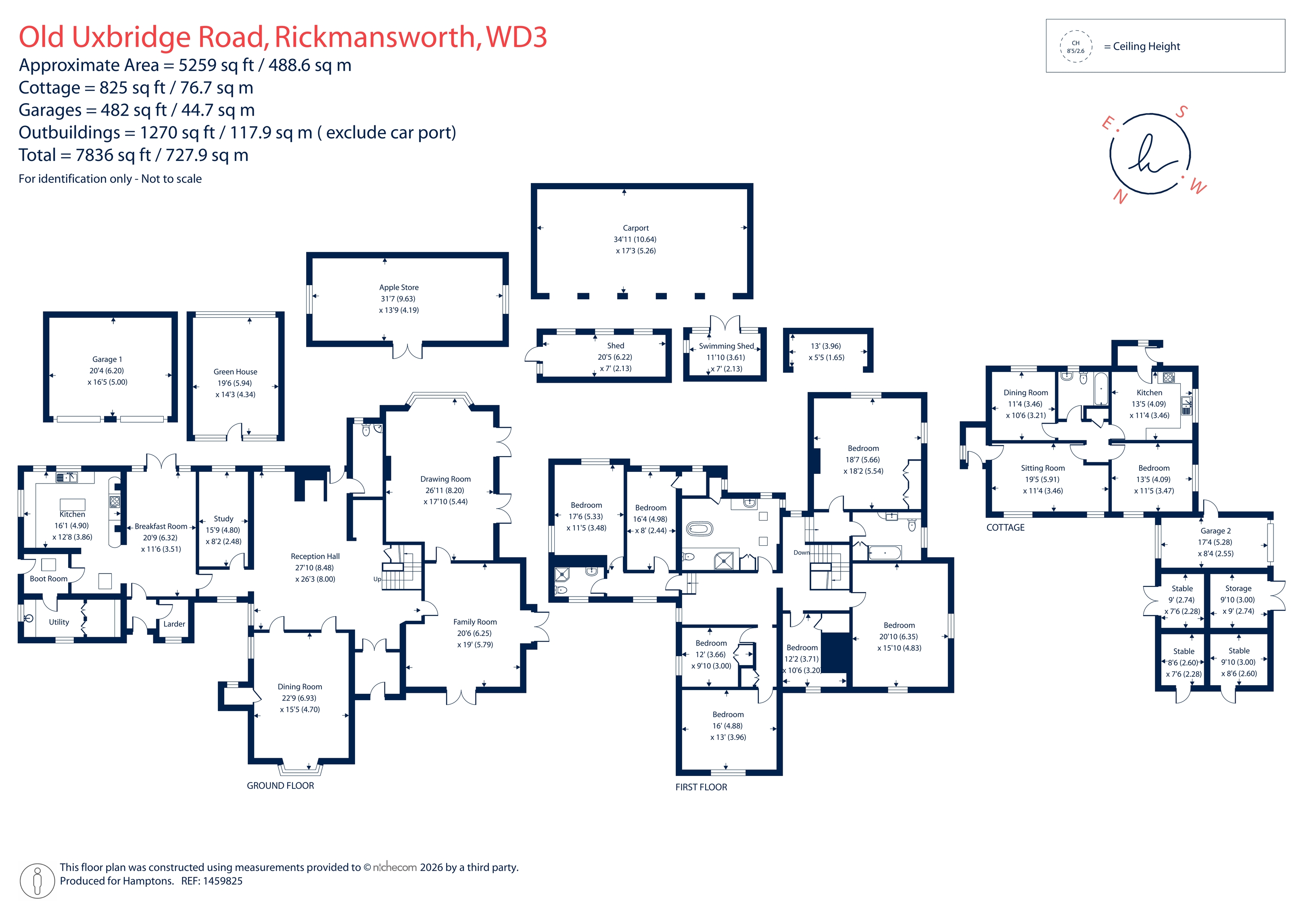 Pynchfield Manor, Old Uxbridge Road, West Hyde, Rickmansworth floorplan