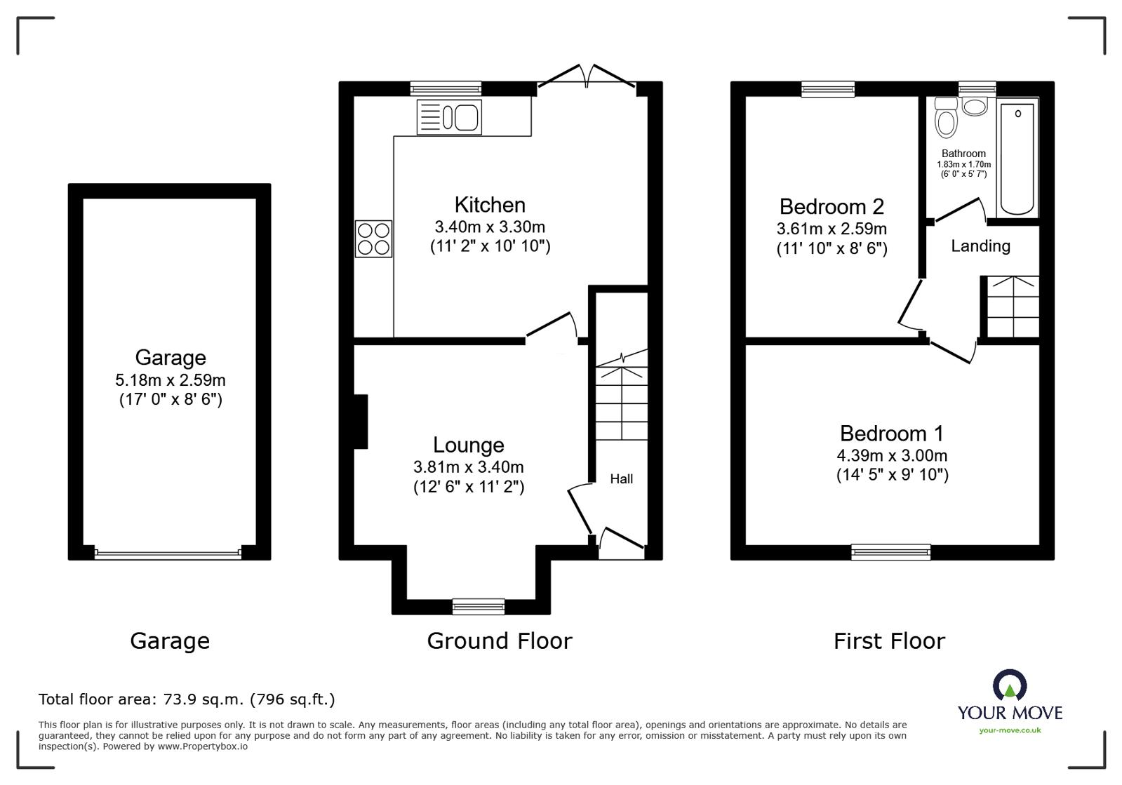 86, Chesford Road, Bedfordshire floorplan
