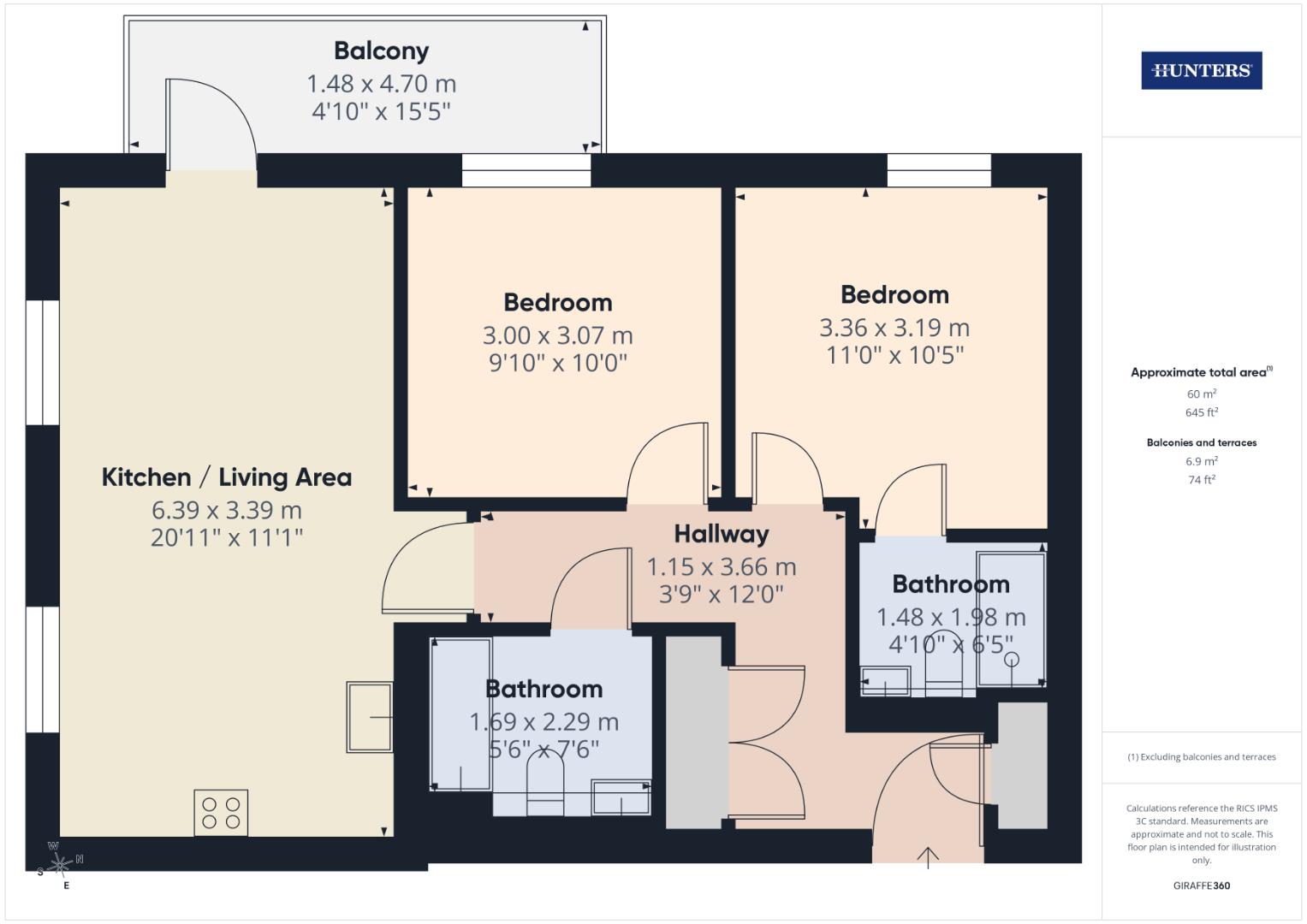 12 Riverside House, Thomas Blake Avenue, Southampton floorplan
