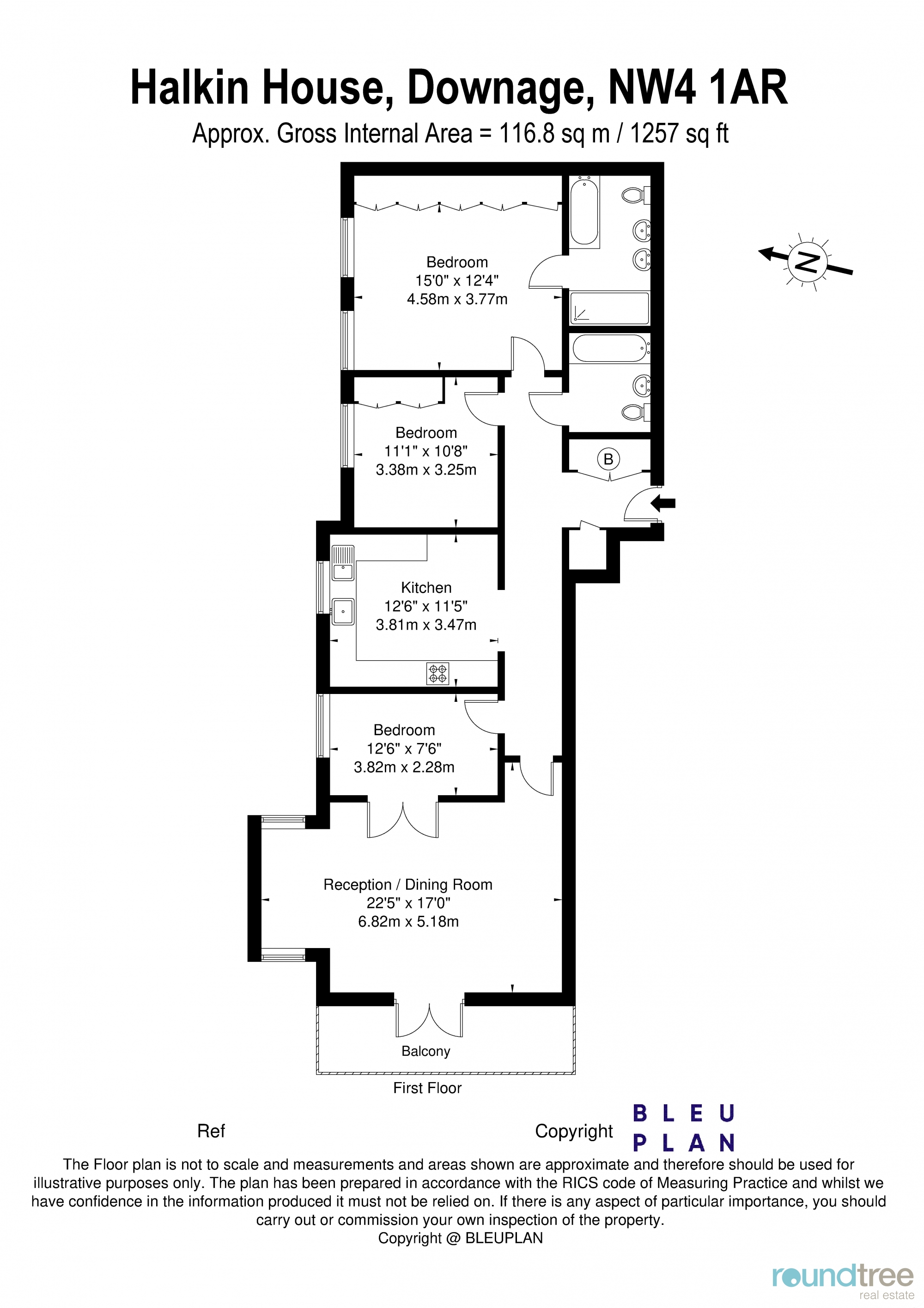 Halkin House, Downage, Hendon NW4, 2 bedroom flat for sale 61491369