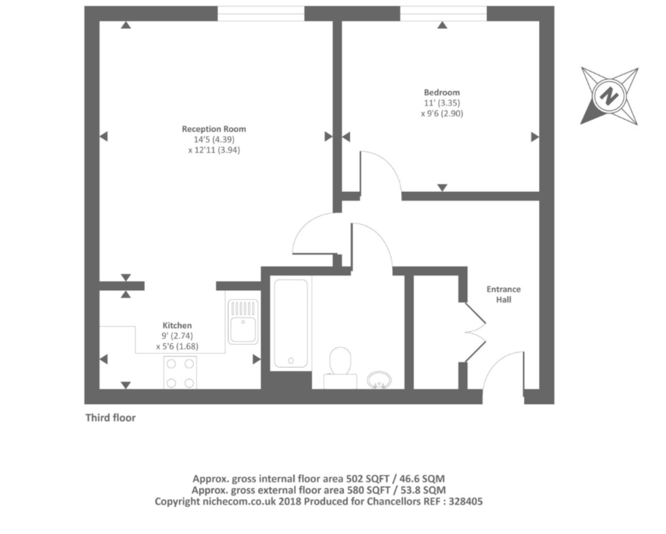 Flat 75 Park View, Grenfell Road, Maidenhead floorplan